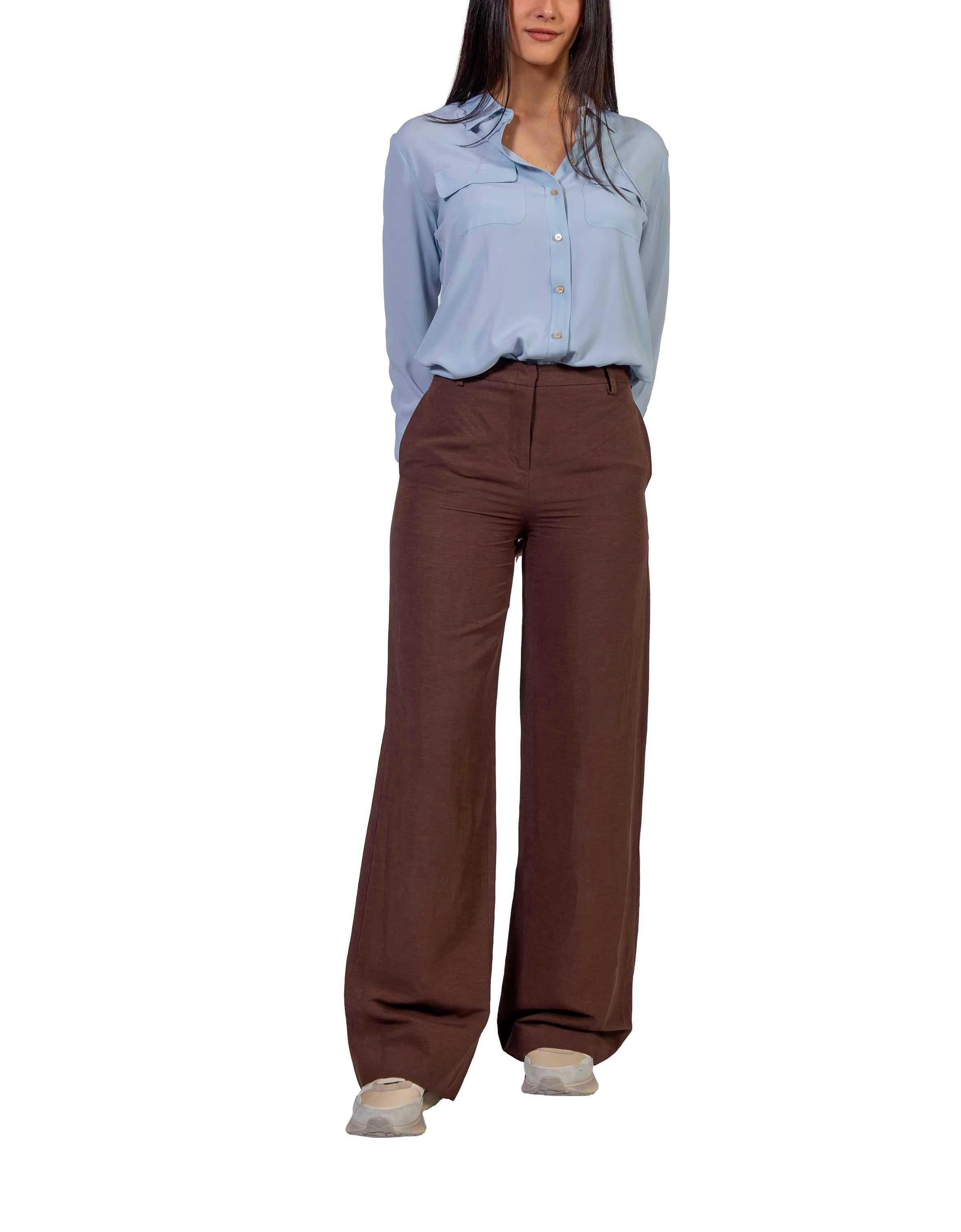 Camicia con tasche celeste 1342 4057 POLVERE ALICE MILLER