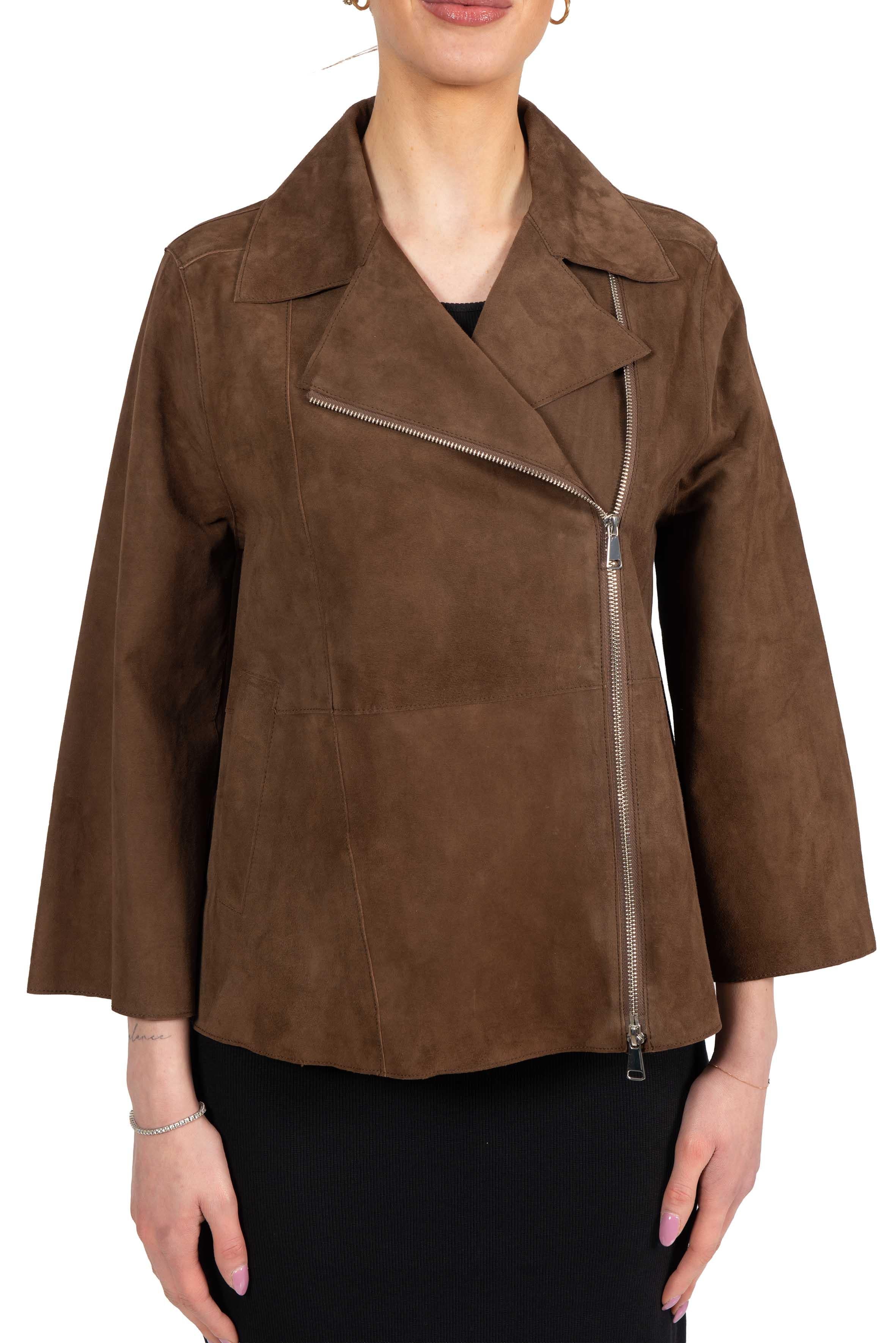 Chiodo Gaia in camoscio GAIA 126 THE JACKIE LEATHERS