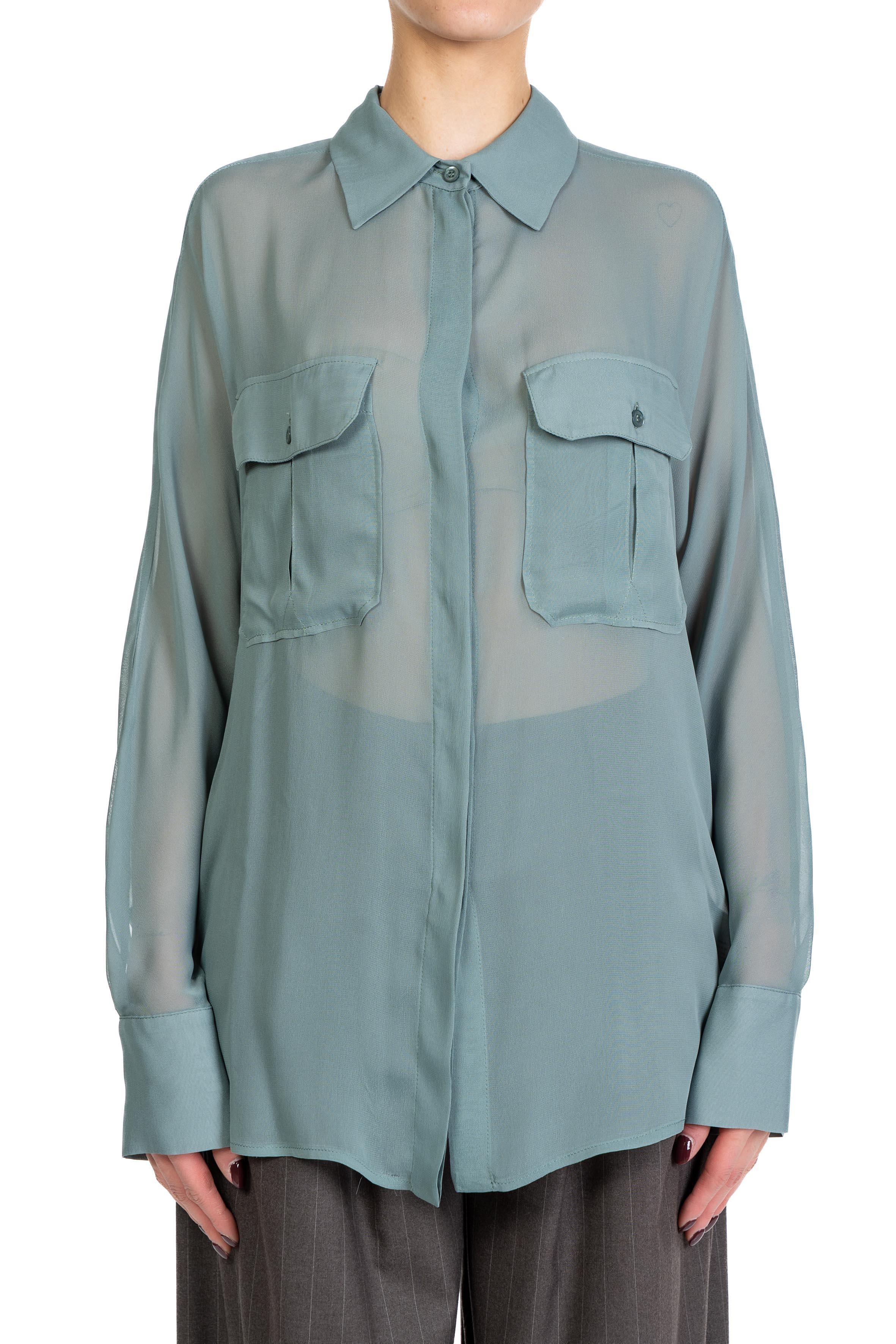 Camicia Tiffany celeste TIFFANY S5WU06 RUGIADA SEMICOUTURE