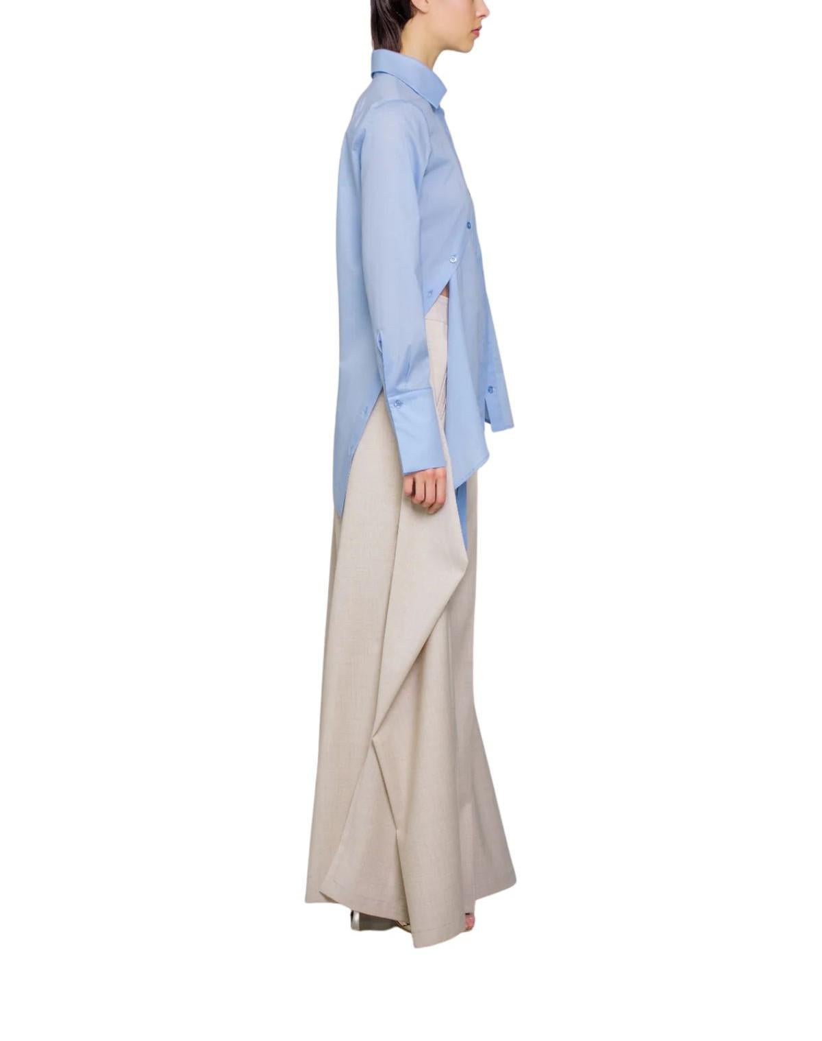 Camicia Adama in cotone celeste BA848 ADAMA SKY BLUE Balossa