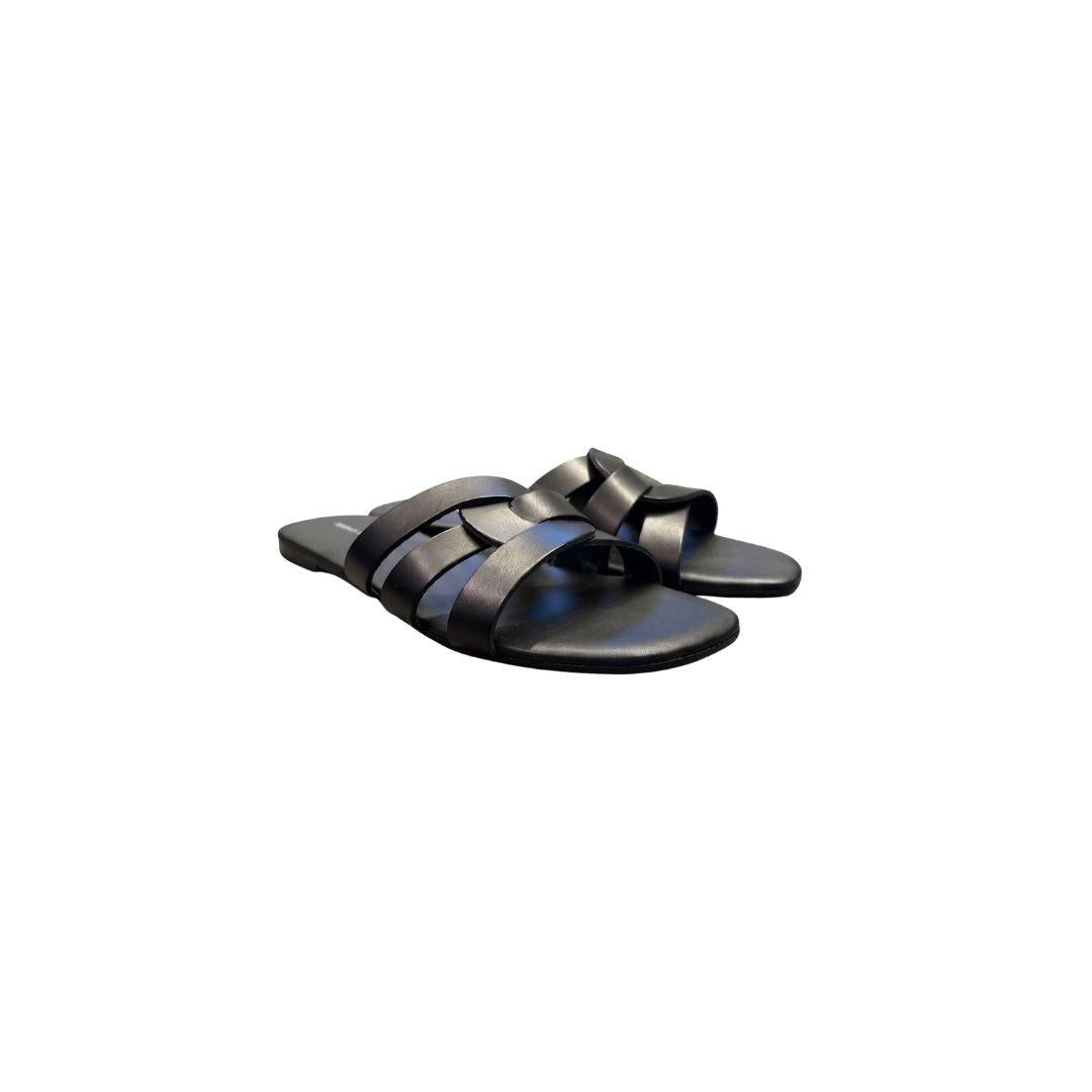 Ciabatta incrociata nera 13712 NERO SARAH SUMMER