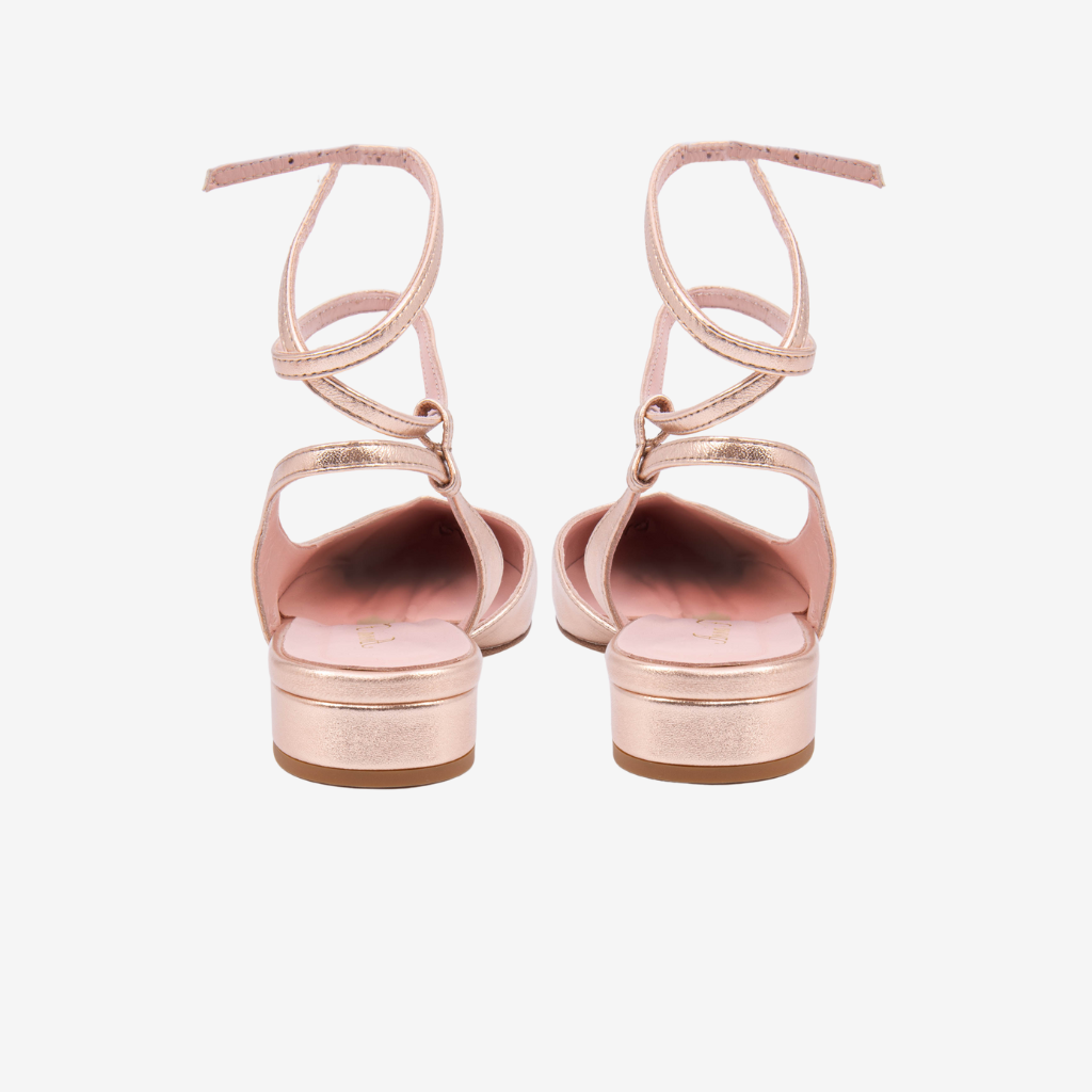 Slingback laminata rosa. 1719 R ANNA F
