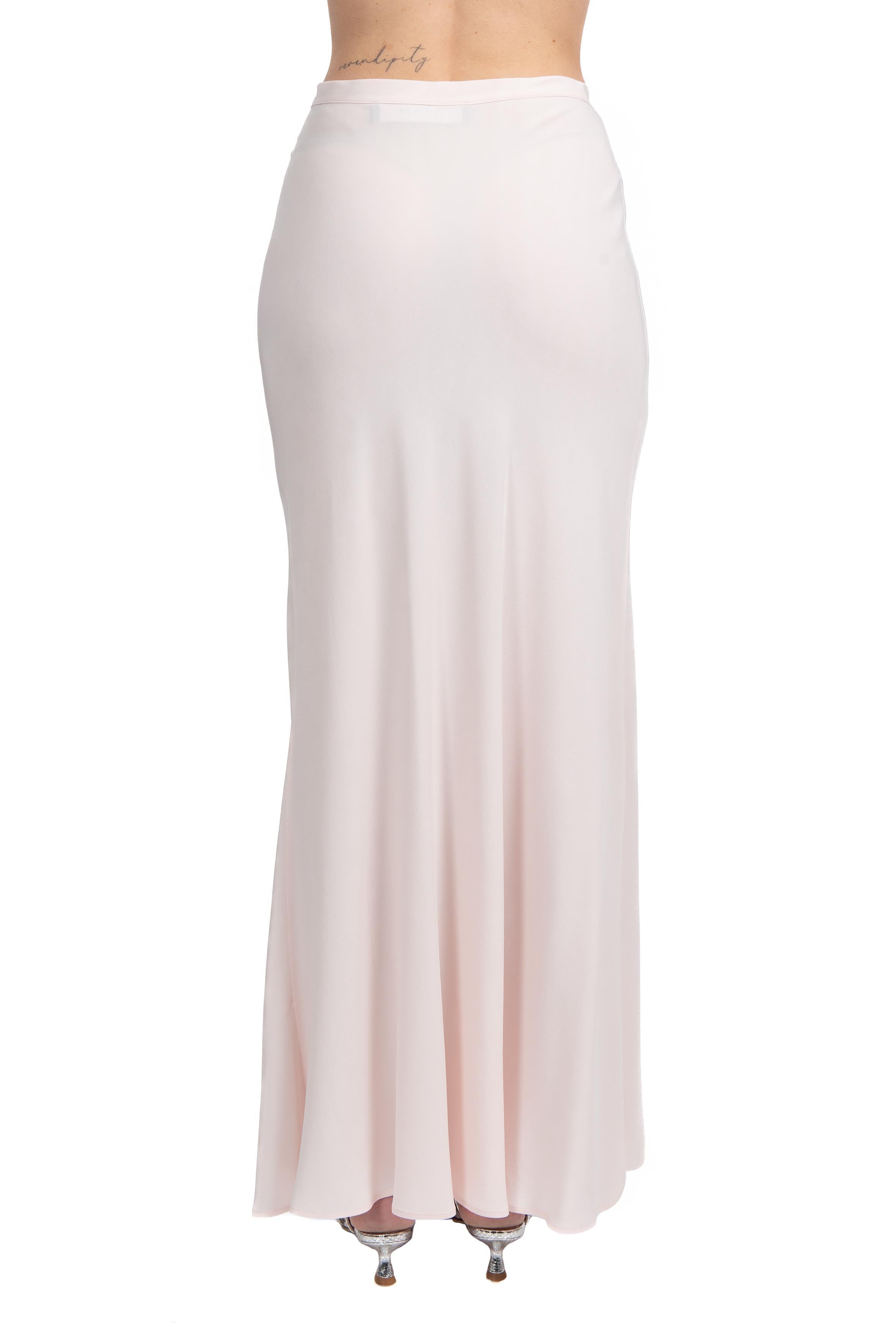 Gonna lunga crepe de chine. 40702 ROSA FEDERICA TOSI