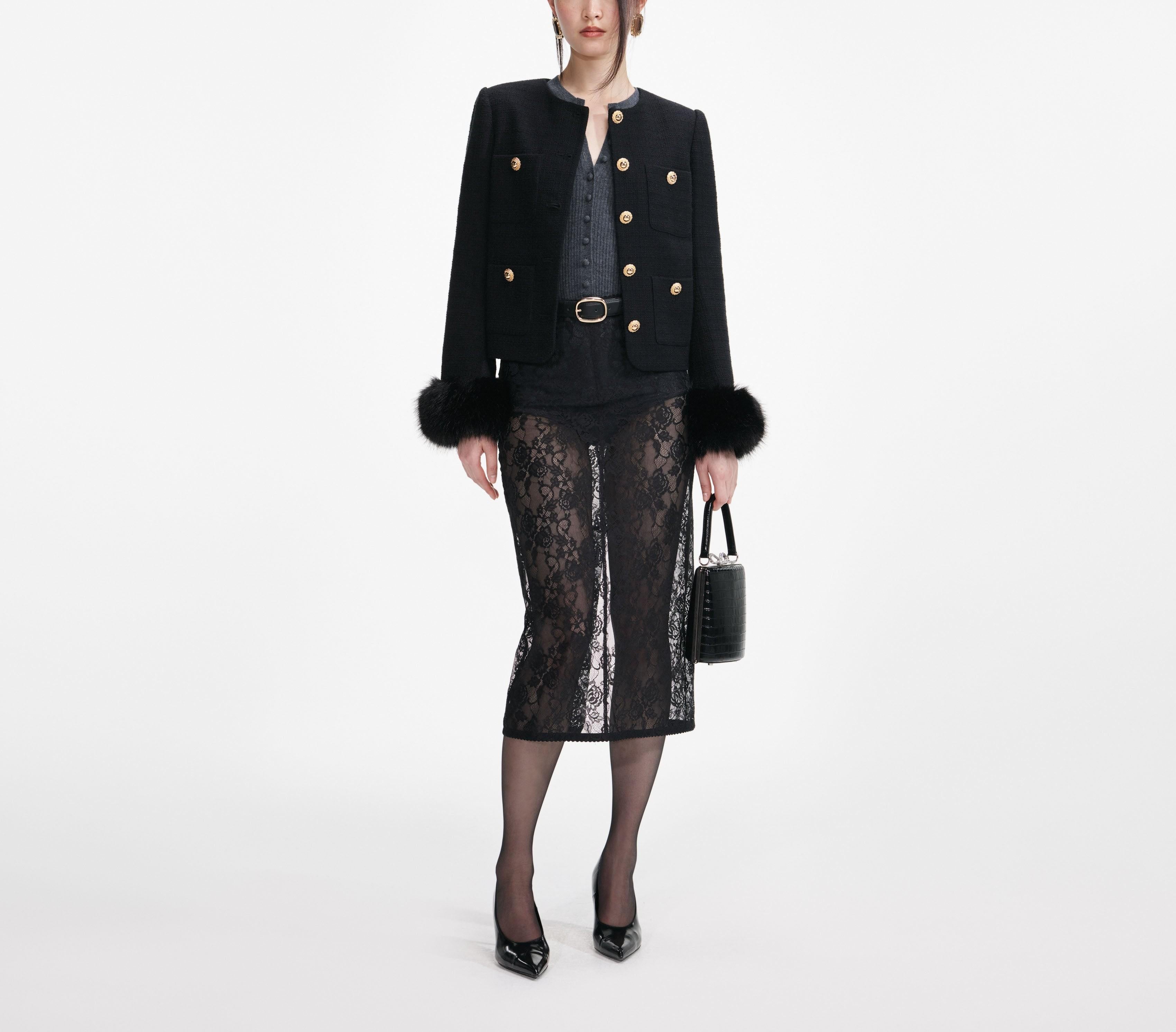 Giacca Bouclè 088J BLACK SELF PORTRAIT