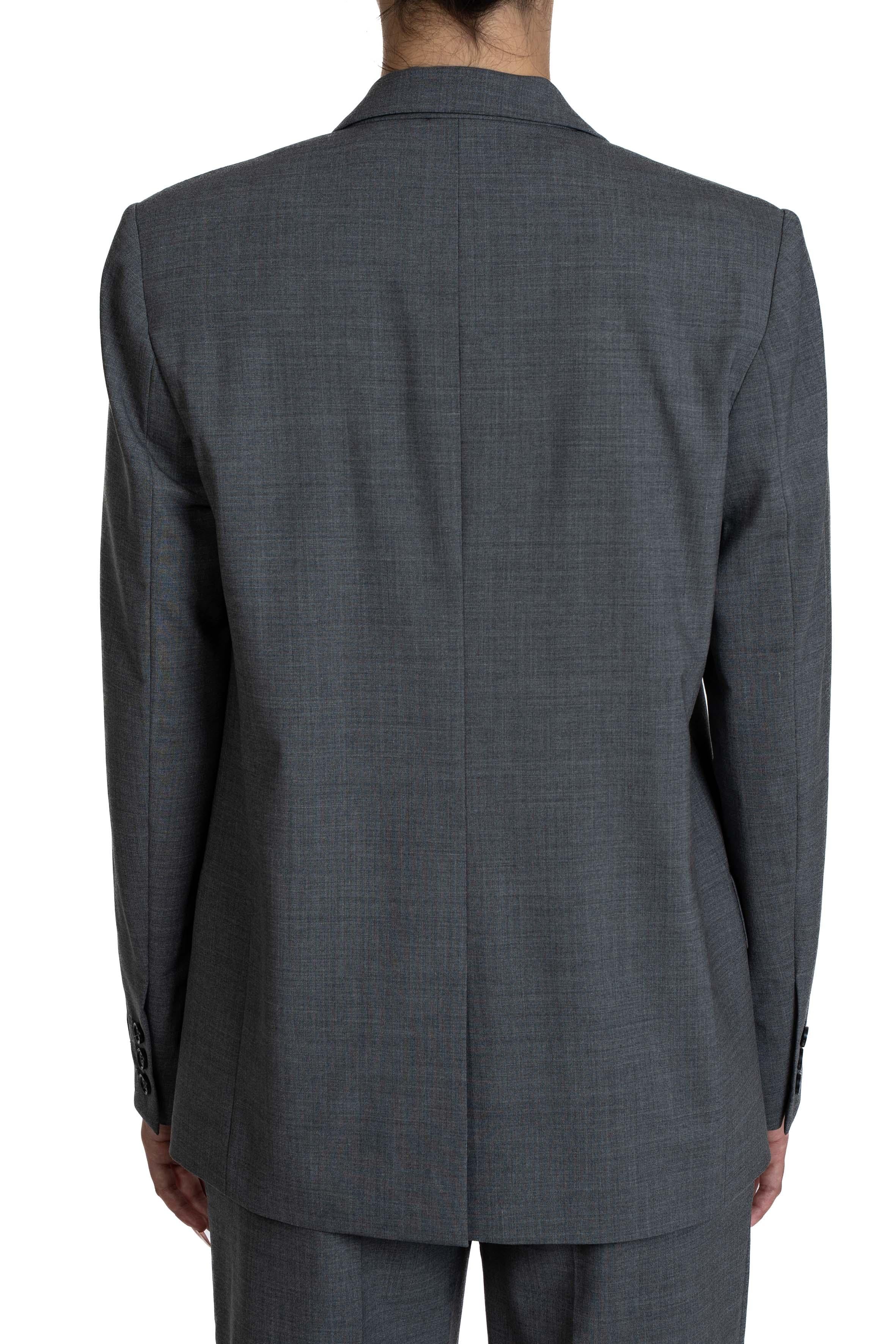 Giacca monopetto grigia mdg23 3941MDG23 GREY MSGM