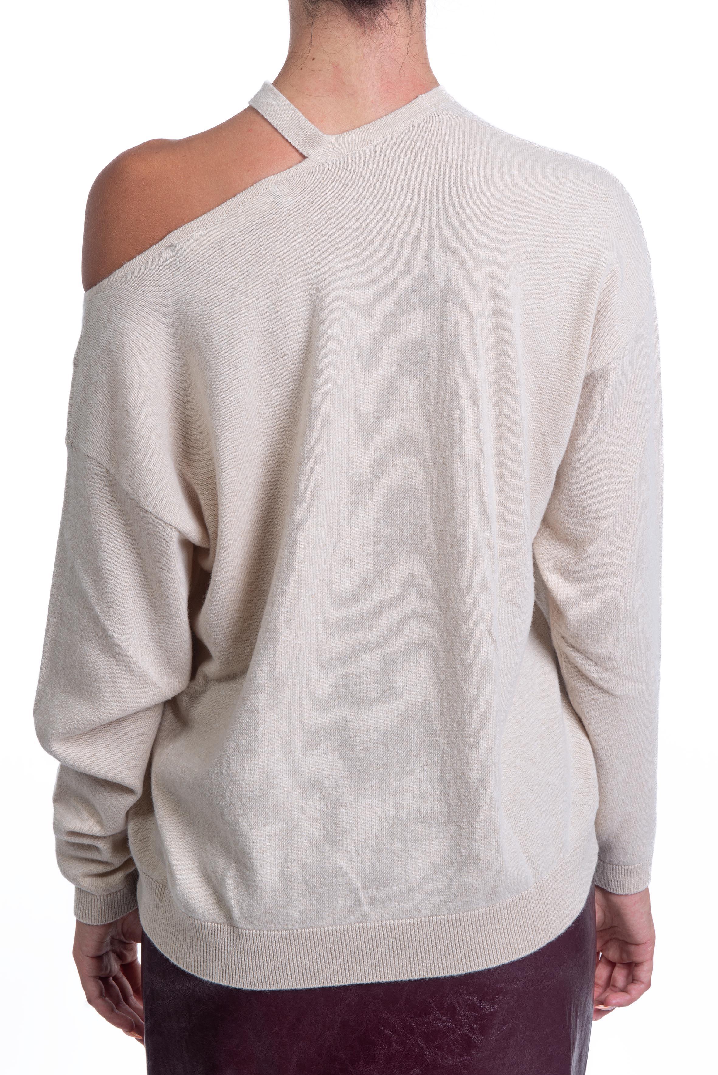 Maglia panna cut-out<BR/><BR/><BR/> 32002 P FEDERICA TOSI