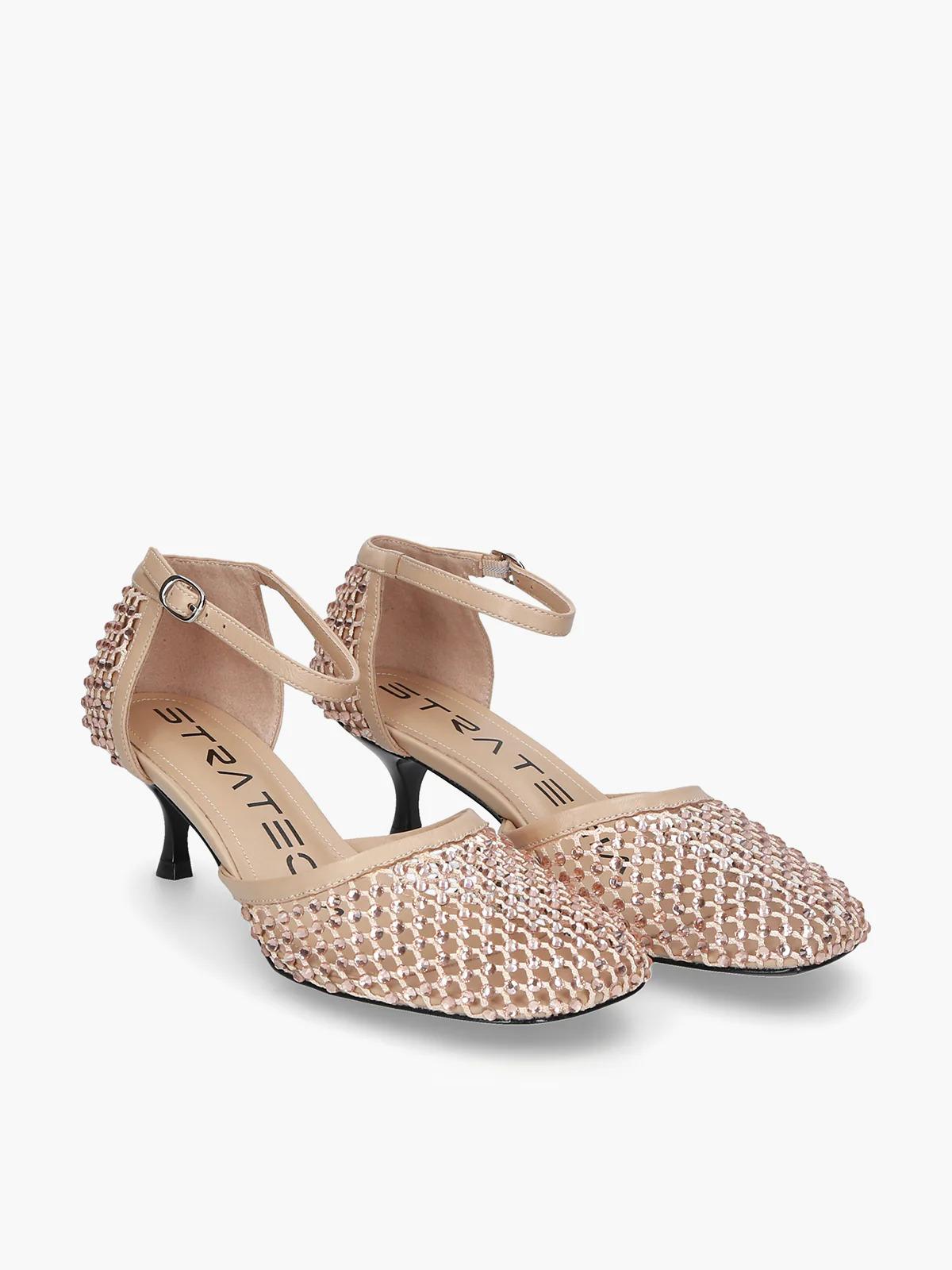 scarpe con strass beige R15 SAND STRATEGIA