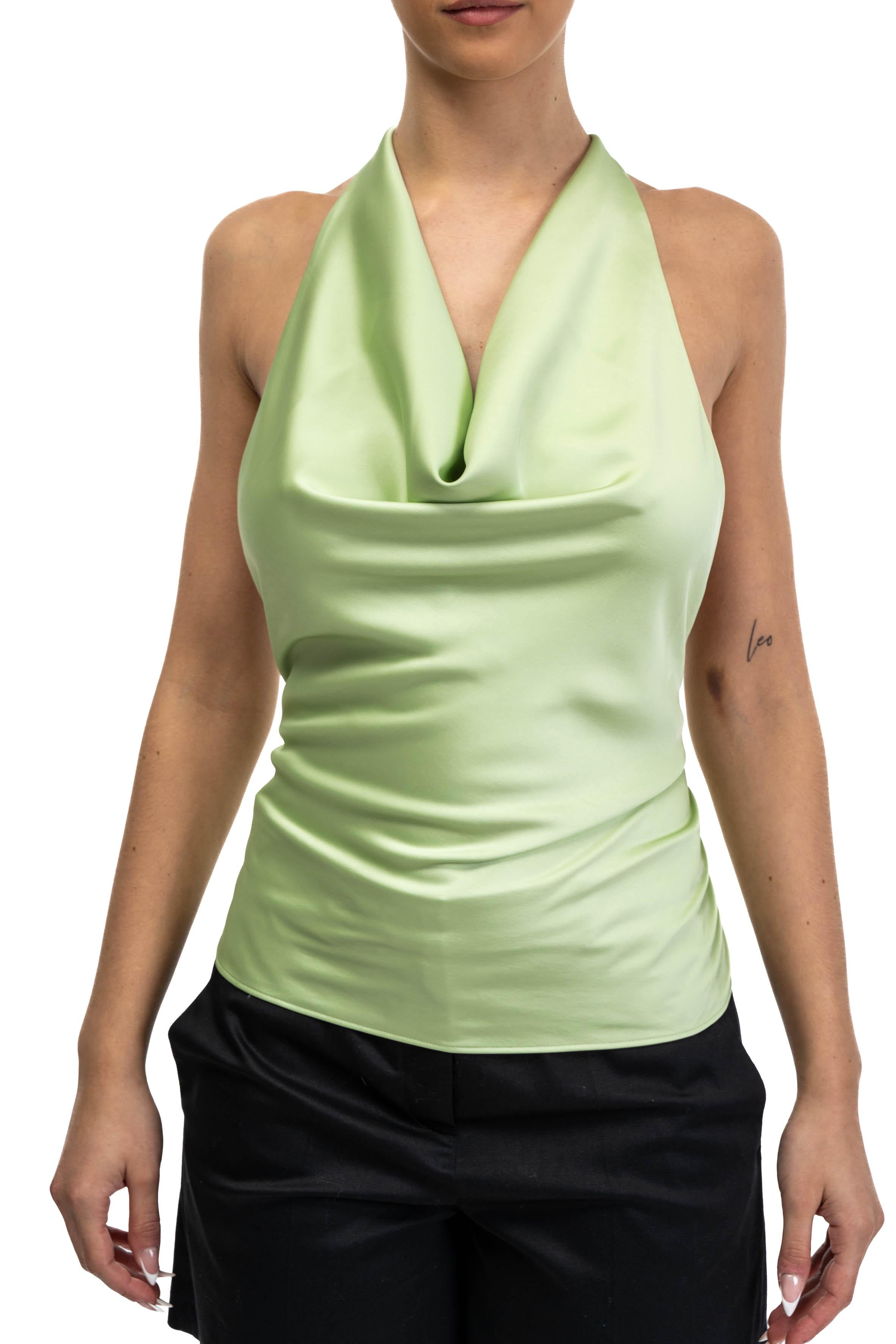 Top Verushka scollo america VERUSHKA TOP MINT ANDAMANE