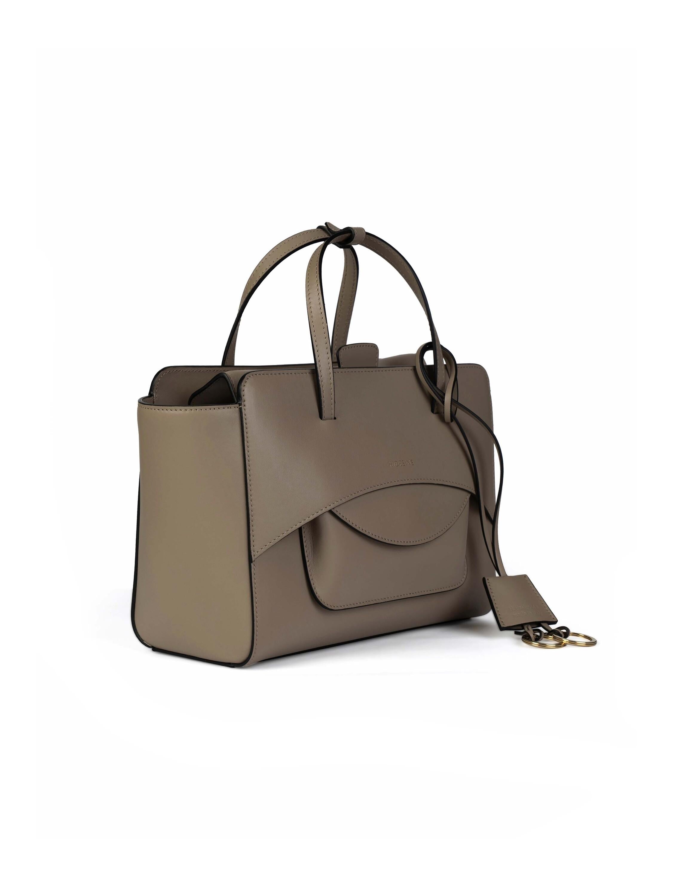 Borsa Flap M mastice FLAP M PREMIER DOVE HIDESINS