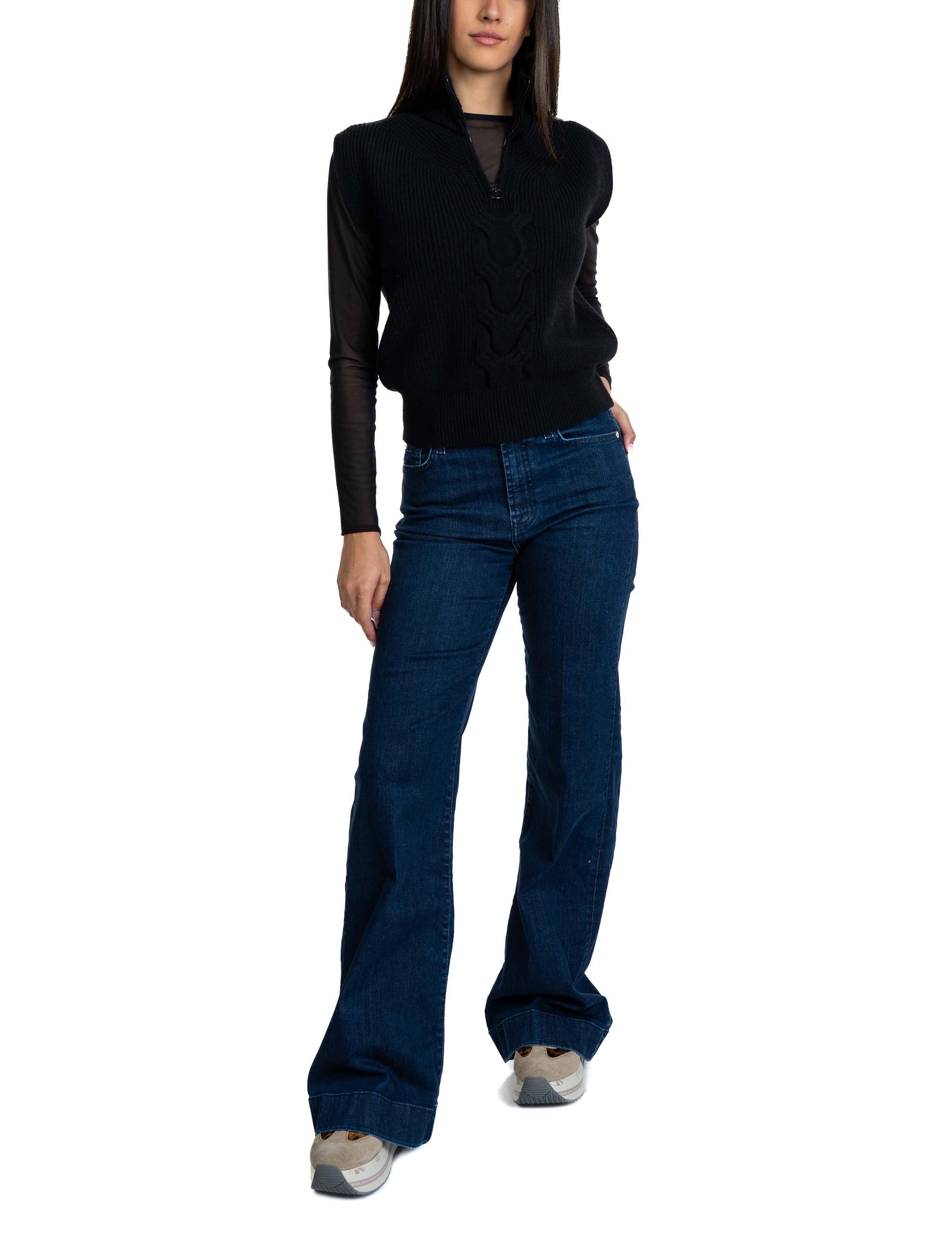 Gilet treccia 6114 N D.EXTERIOR