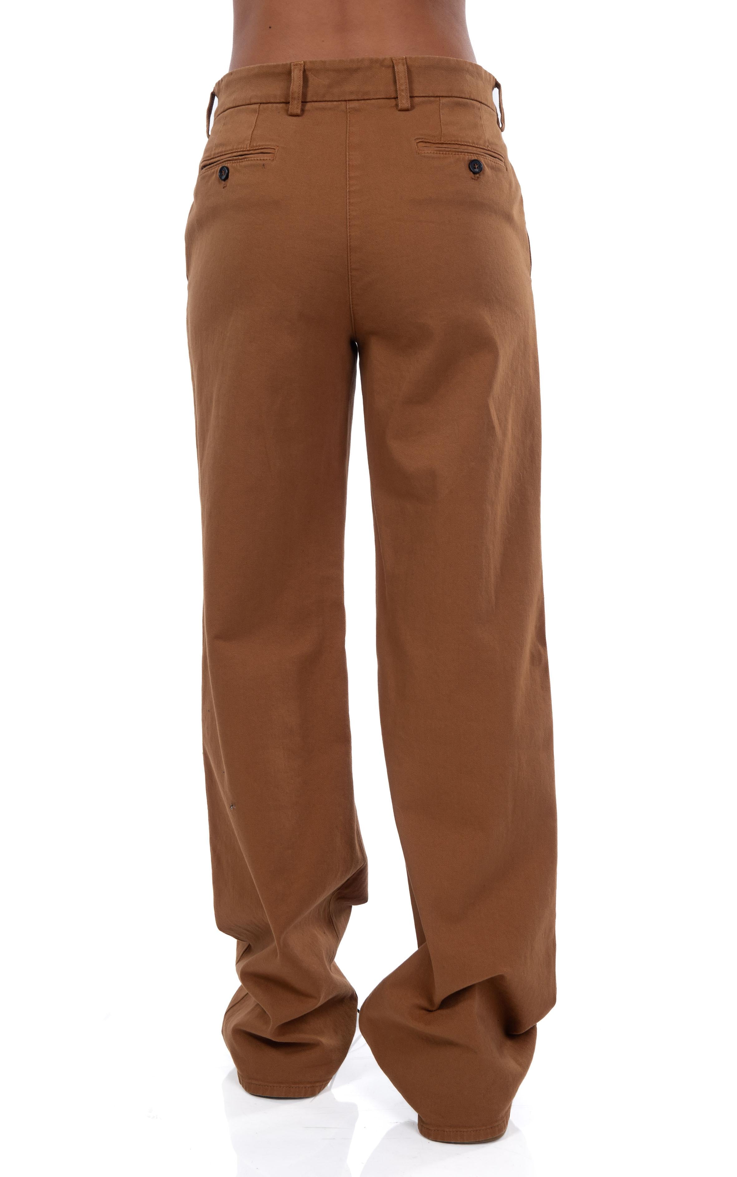 Pantalone gamba dritta cammello B033 9088 C N° 21