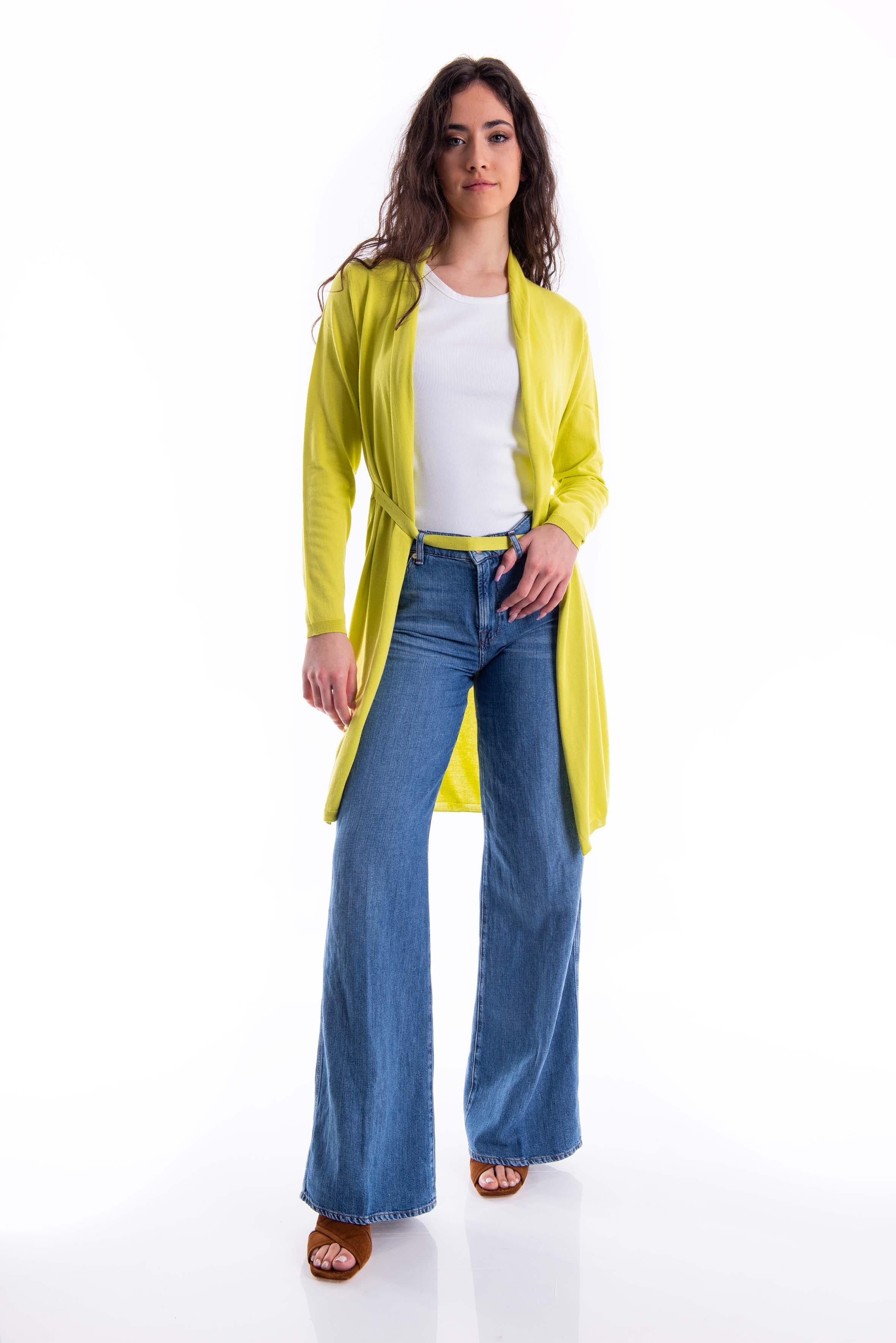 Cardigan in filo di cotone J3951003 V JUCCA