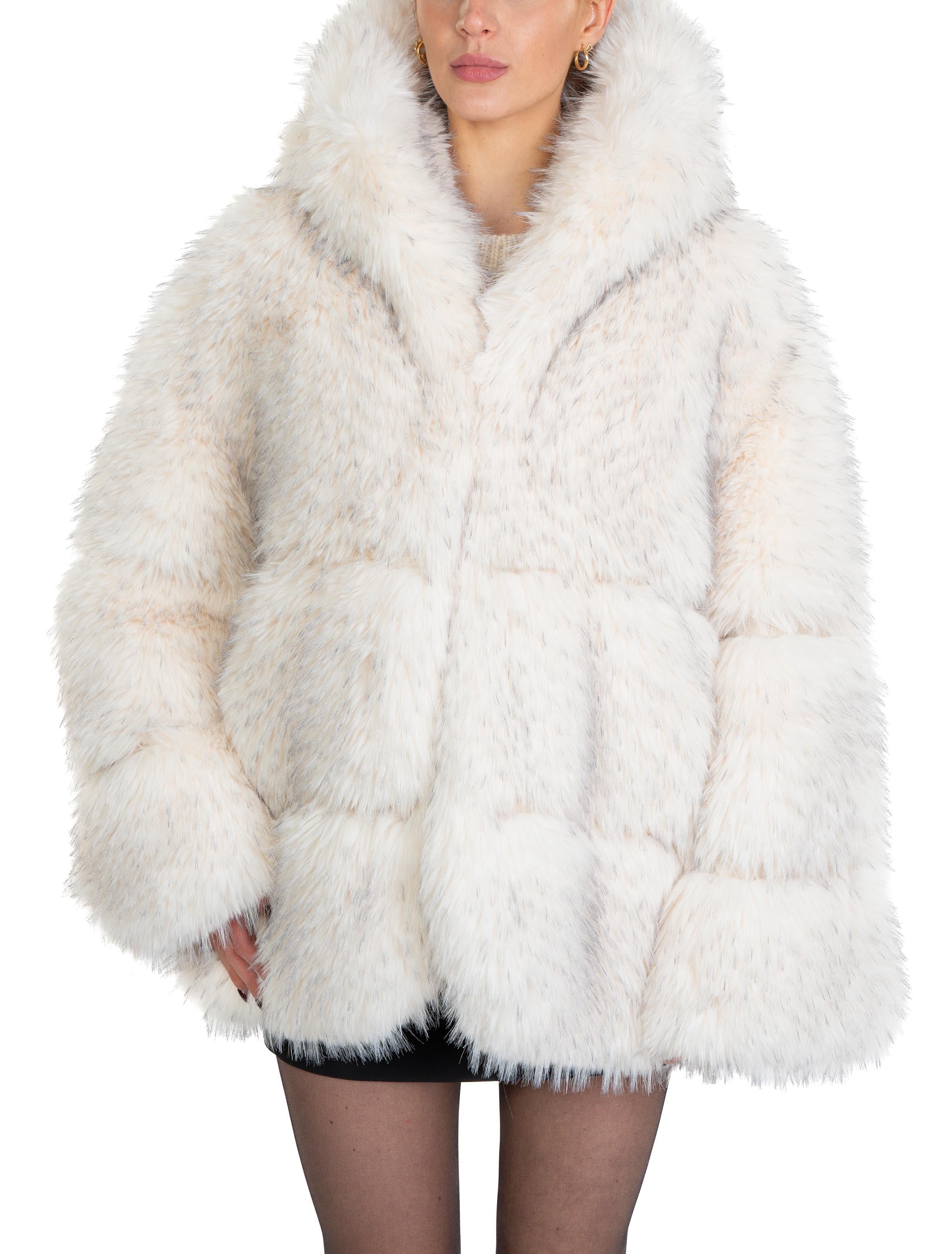 Giaccone in ecopelliccia 9038 9038 EKO WHITE SWORD