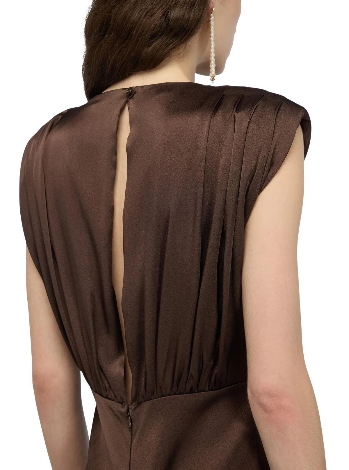 Abito Casilda CASILDA Y6SM32 DARK CACAO SEMICOUTURE