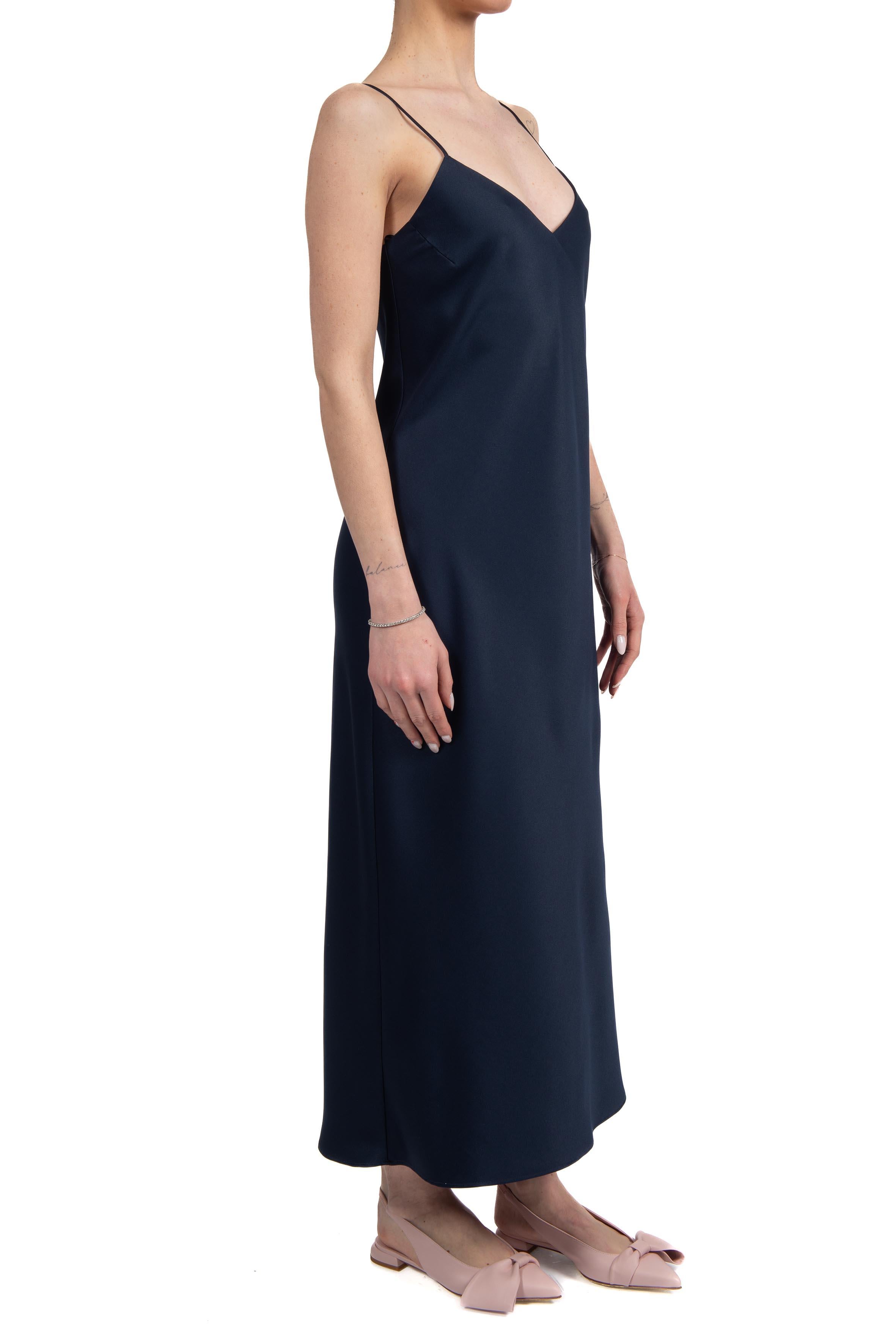 Abito sottoveste in raso blu 3397 4258 BLU ALICE MILLER