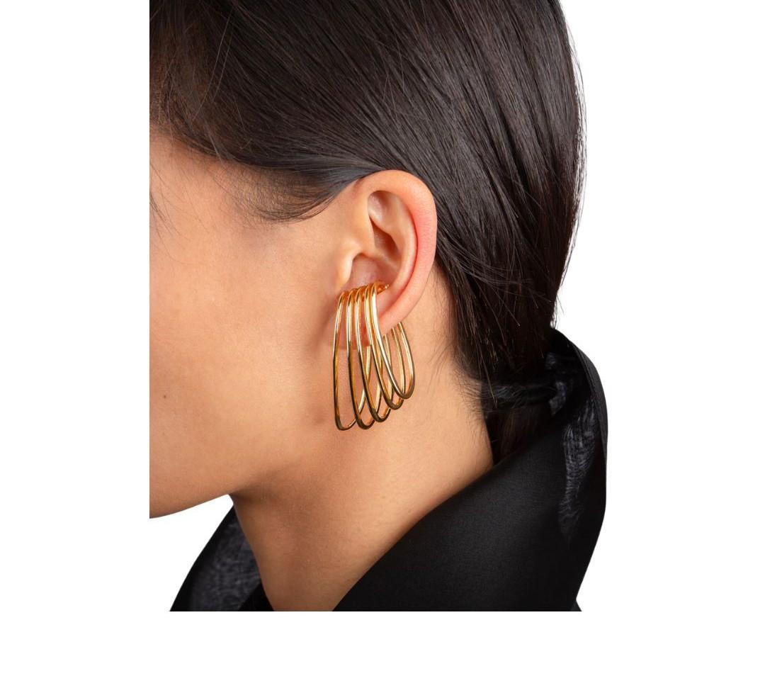 EAR CUFF LA CAGE GOLD EAR CUFF LA CAGE ORO FEDERICA TOSI