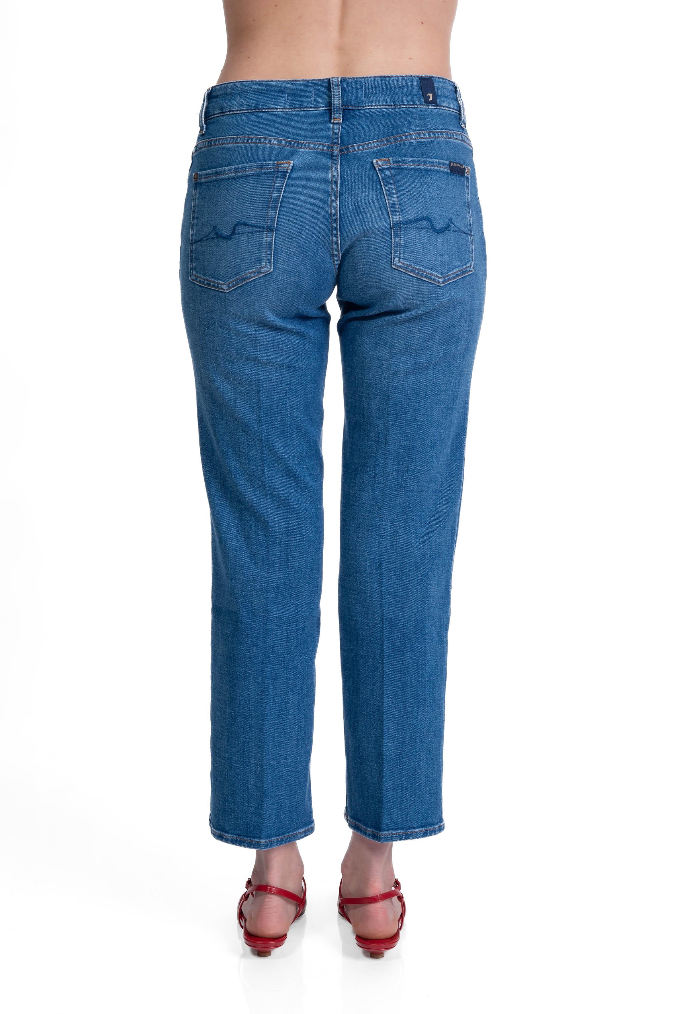 Jeans calie straight ankle CALIE STRAIGHT ANKLE U7NVA MID BLUE 7 FOR ALL MANKIND