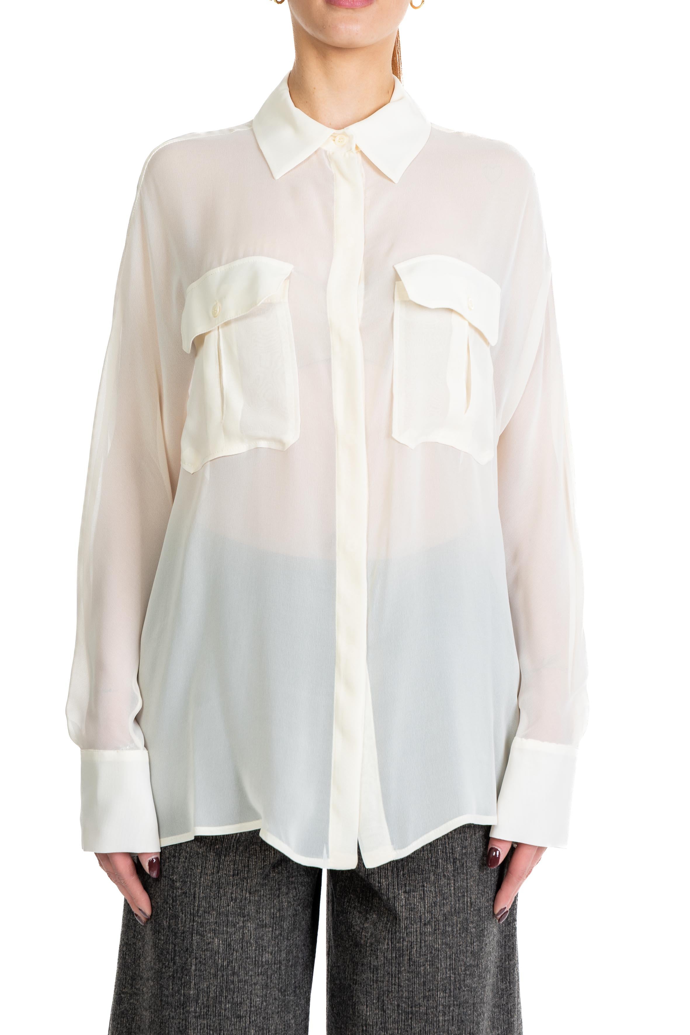 Camicia Tiffany panna TIFFANY S5WU06 GESSO SEMICOUTURE