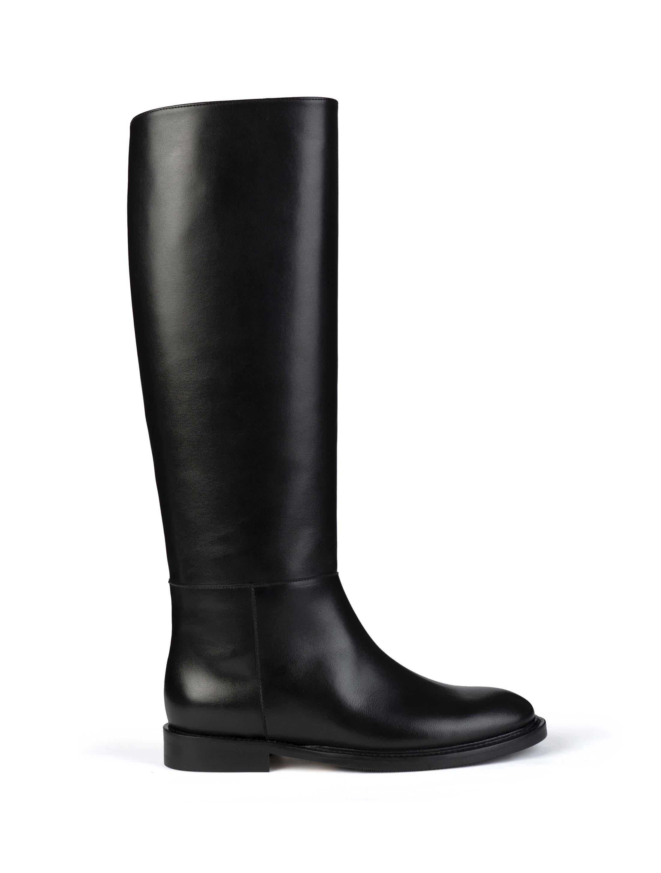 Stivale Cavallerizza in pelle nero 9893 9893 NERO ANNA F