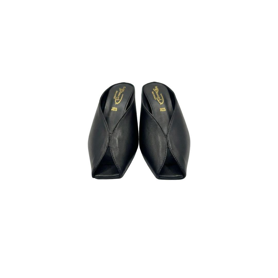 Sabot spuntato 866 nero 866 NERO BIANCA DI