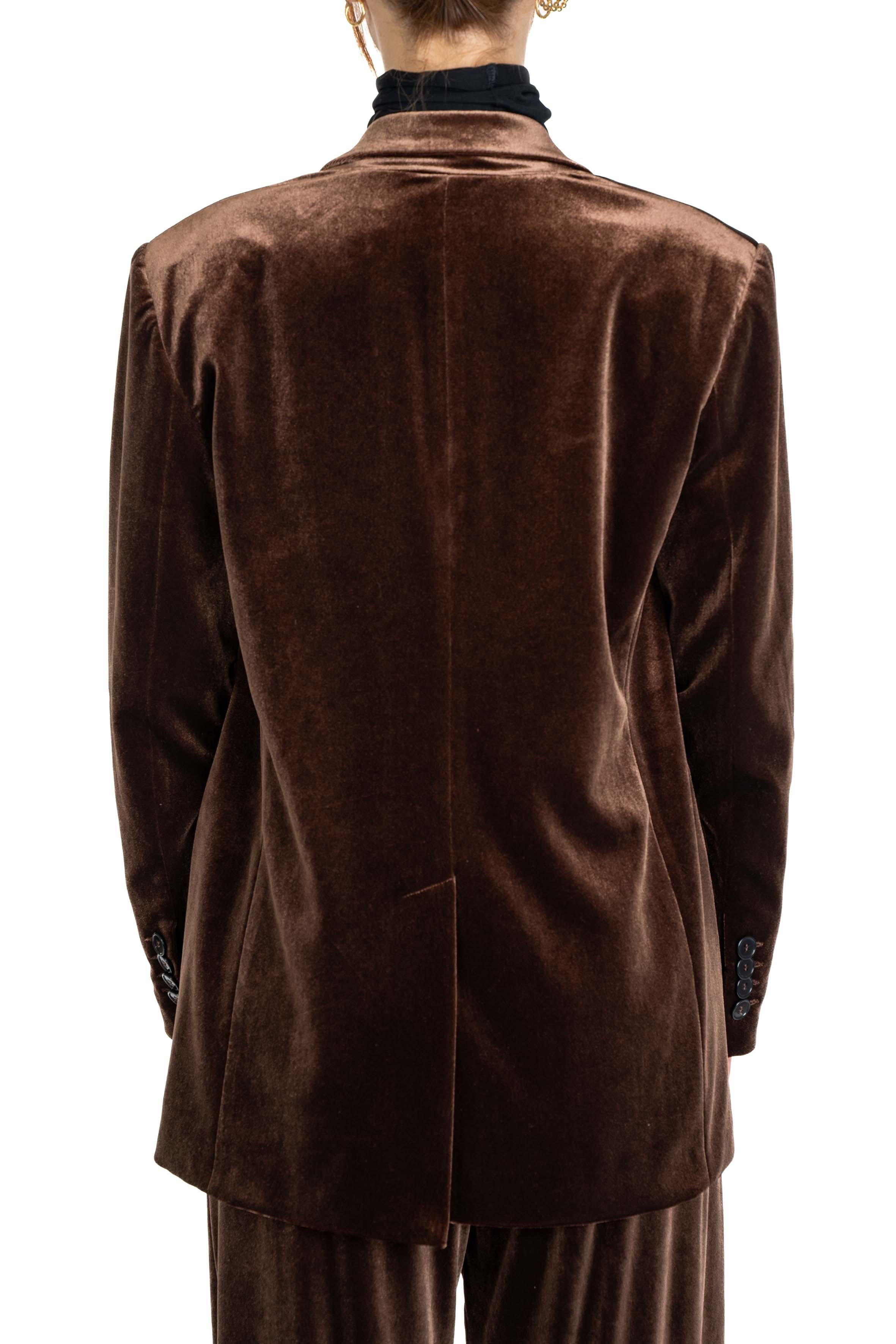 Giacca doppiopetto in ciniglia marrone 4731 1647 CAFFE ALICE MILLER