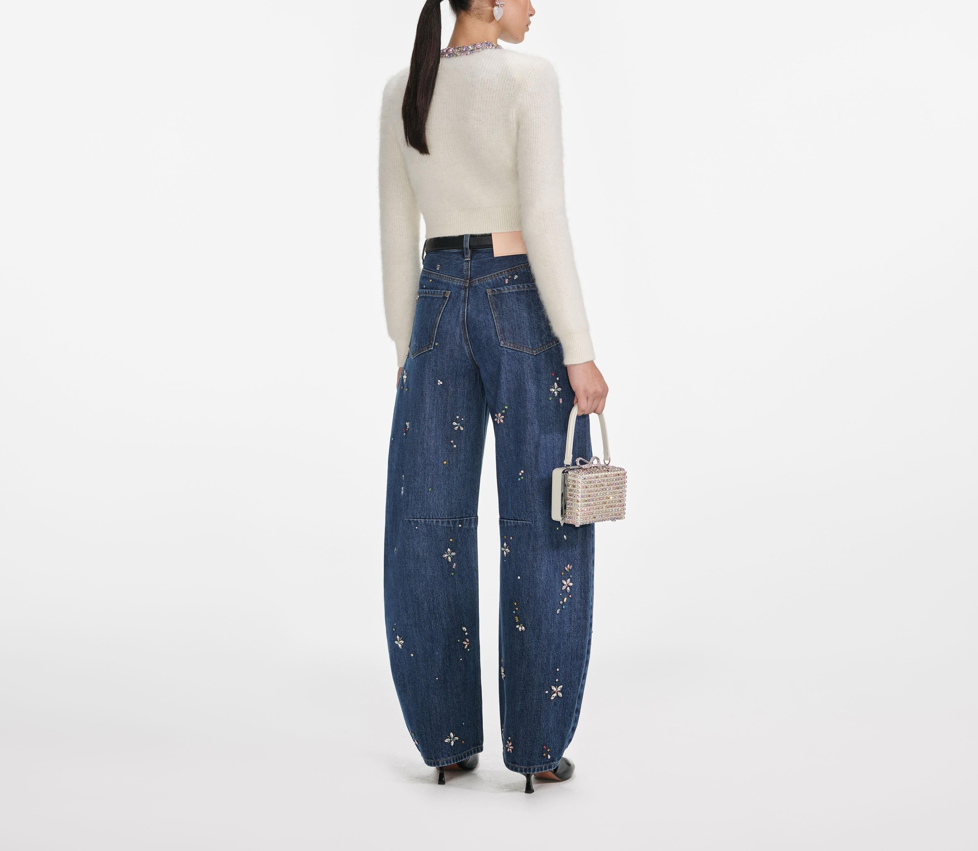 Cardigan bottoni gioiello 135C CREAM SELF PORTRAIT