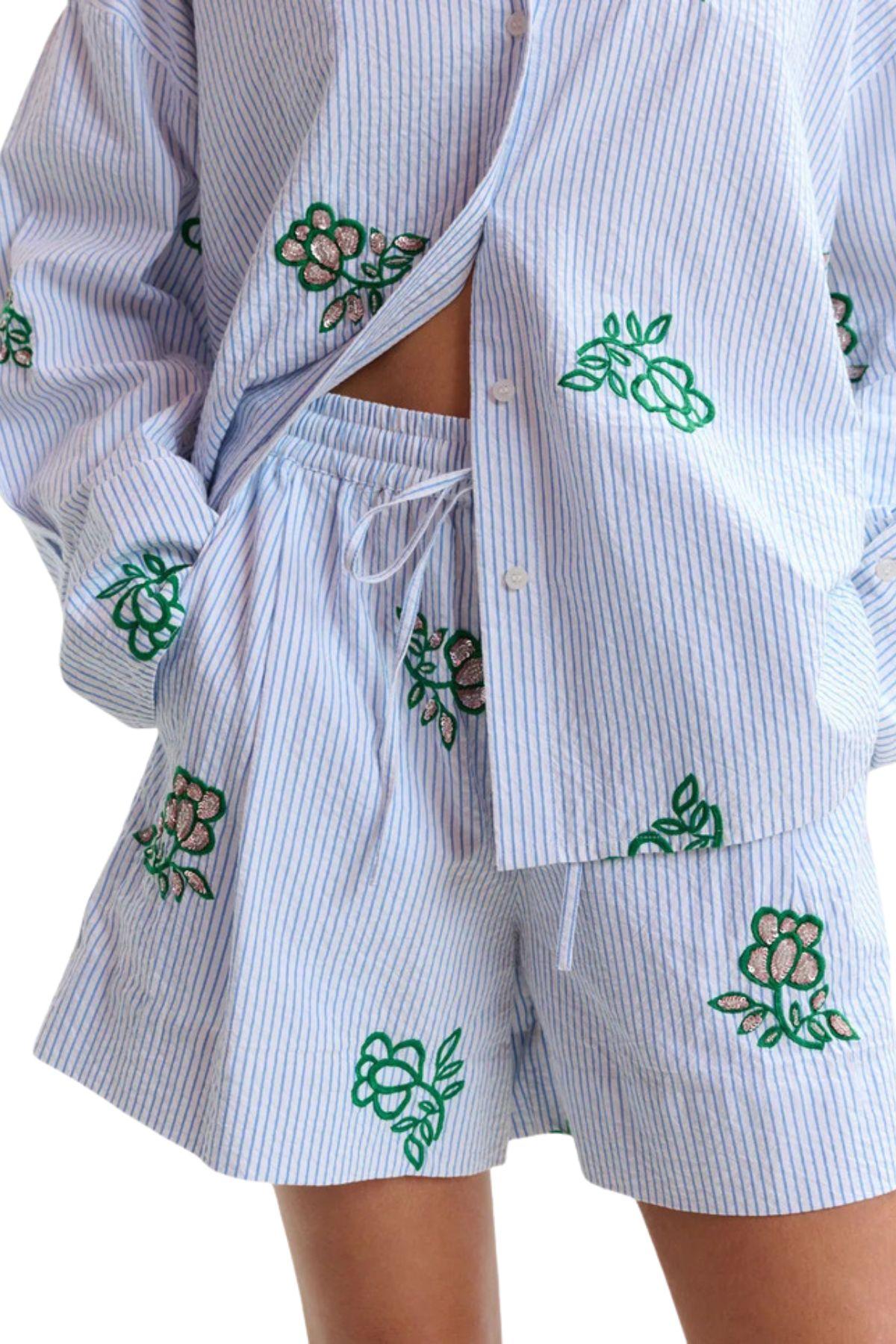Short Just mini JUSTE MINI SHORT COMBO 2 OFF WHITE ESSENTIEL ANTWERP