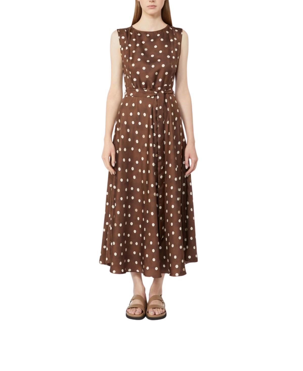 Abito Martina pois marrone MARTINA 002 MAX MARA