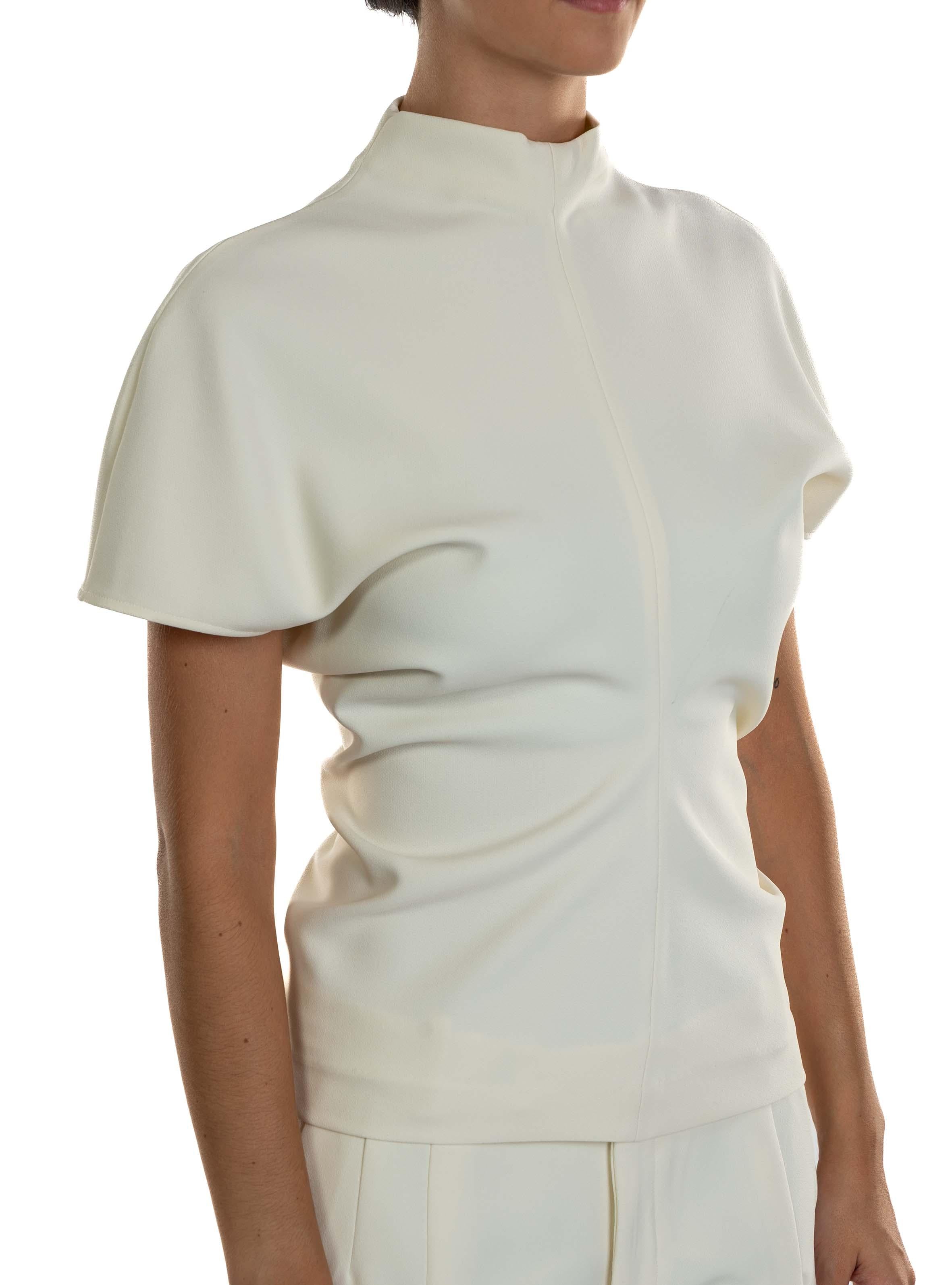 Blusa cady collo alto 31101 LATTE FEDERICA TOSI