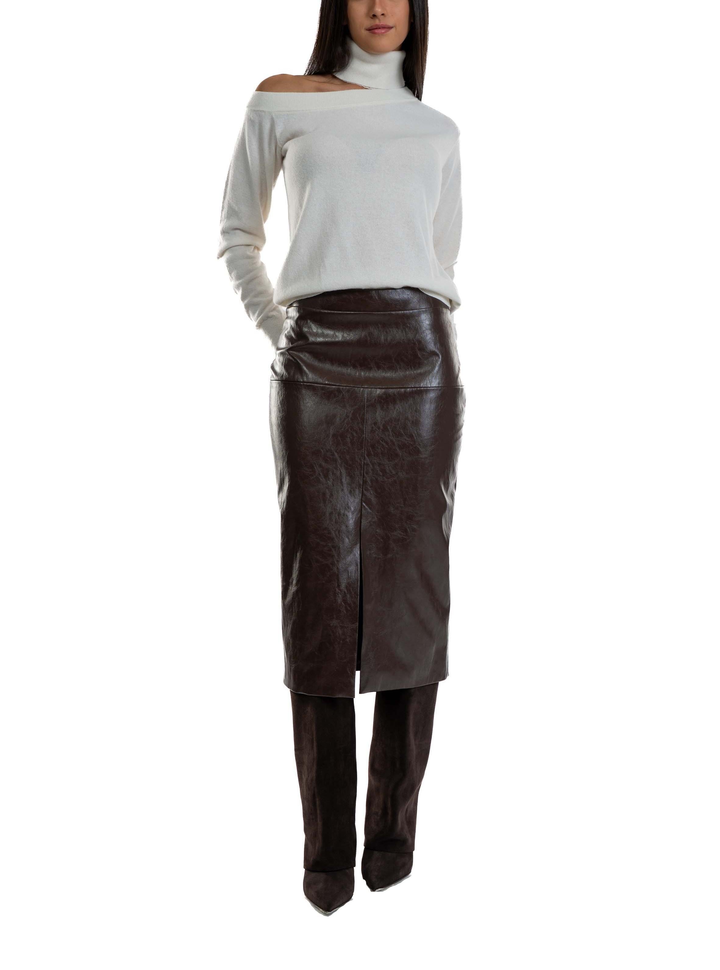 Maglia scollo a barca 32009 LATTE FEDERICA TOSI