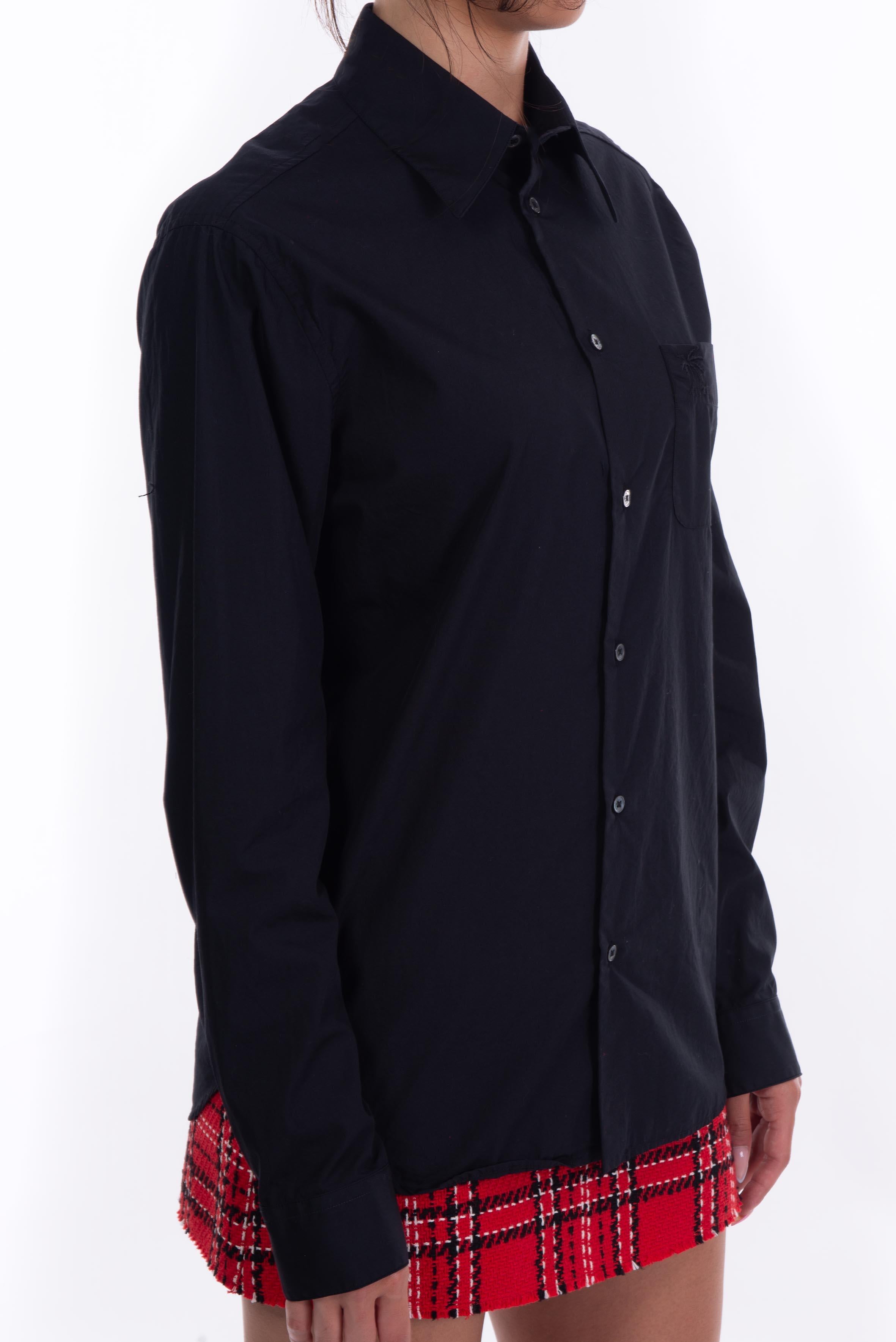 Camicia con taschino nero G025 N N° 21