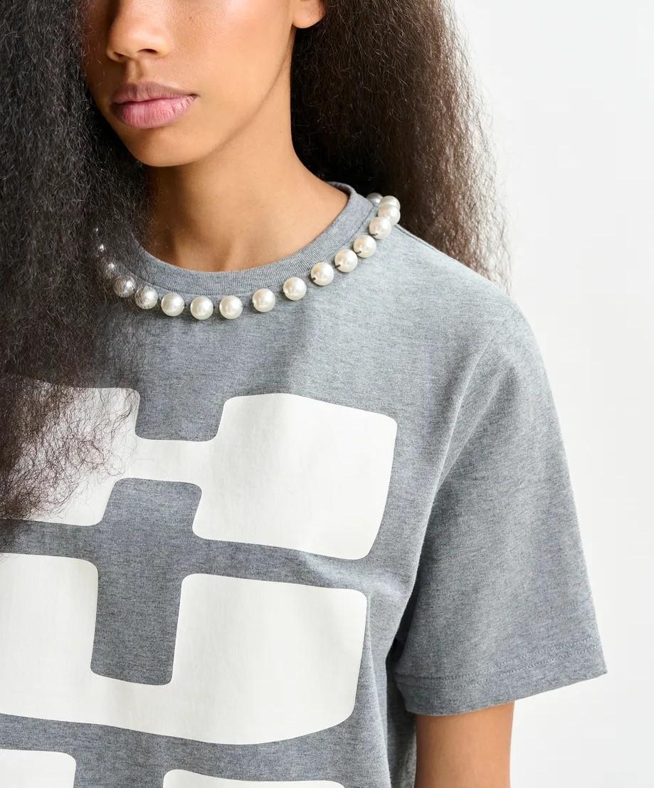 T-shirt grigia Isos ISOS SH35 ESSENTIEL ANTWERP