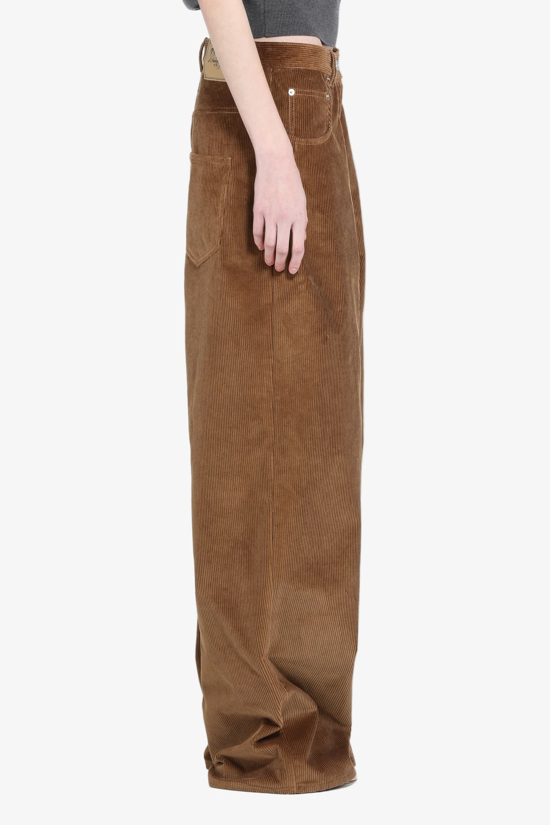 Pantalone in velluto B071 NOCCIOLA N° 21