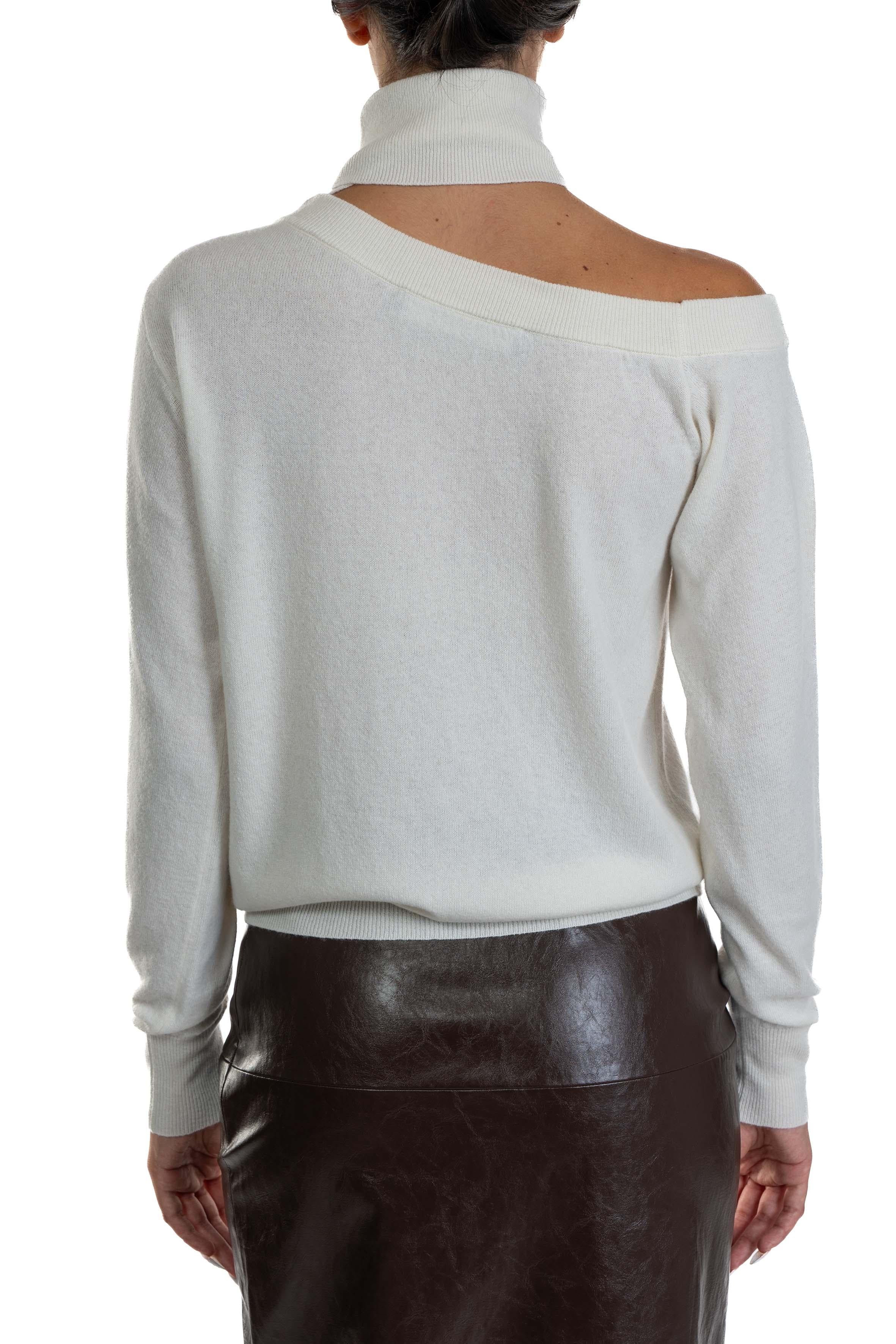 Maglia scollo a barca 32009 LATTE FEDERICA TOSI