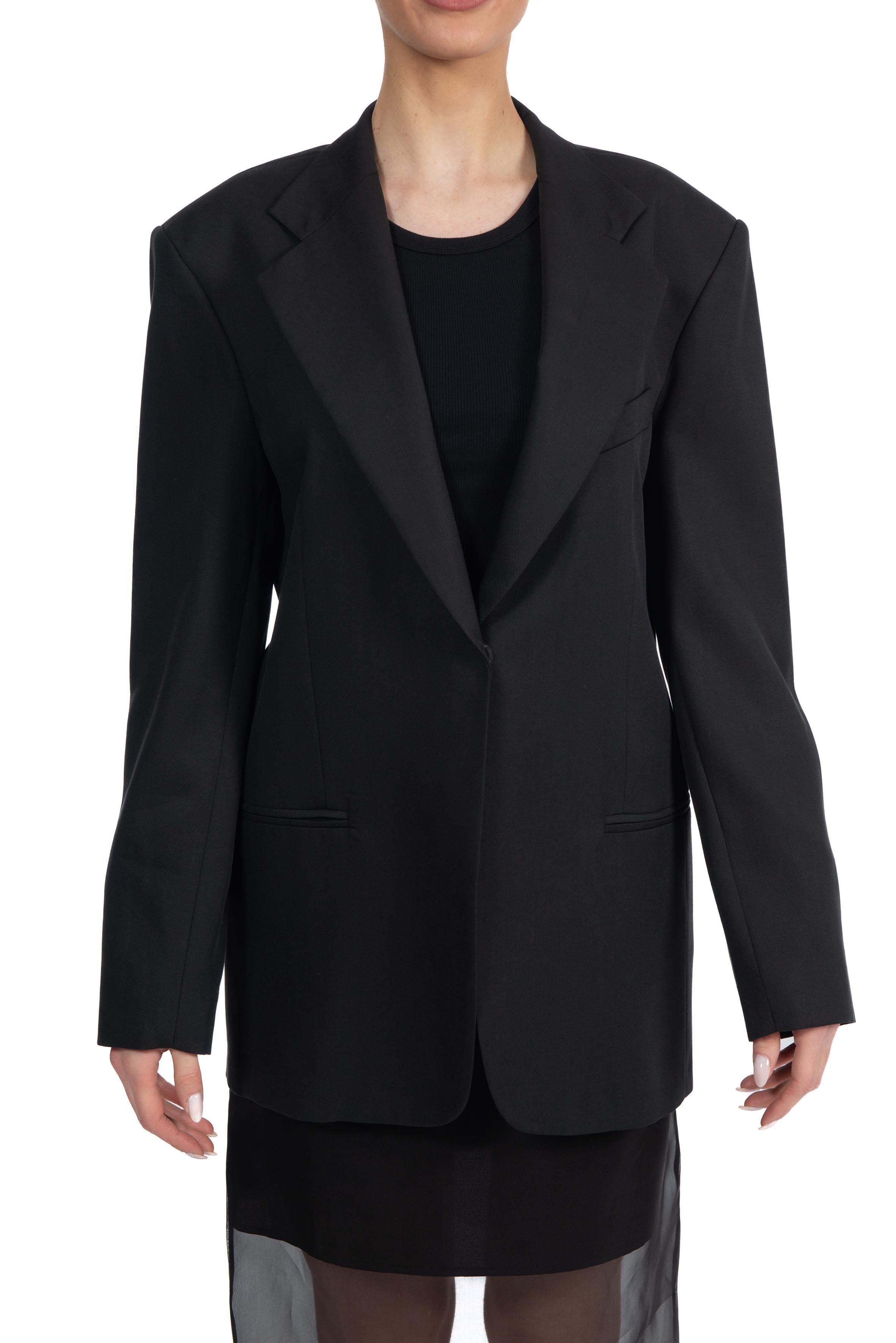 Giacca over in canvas nero 40301 NERO FEDERICA TOSI
