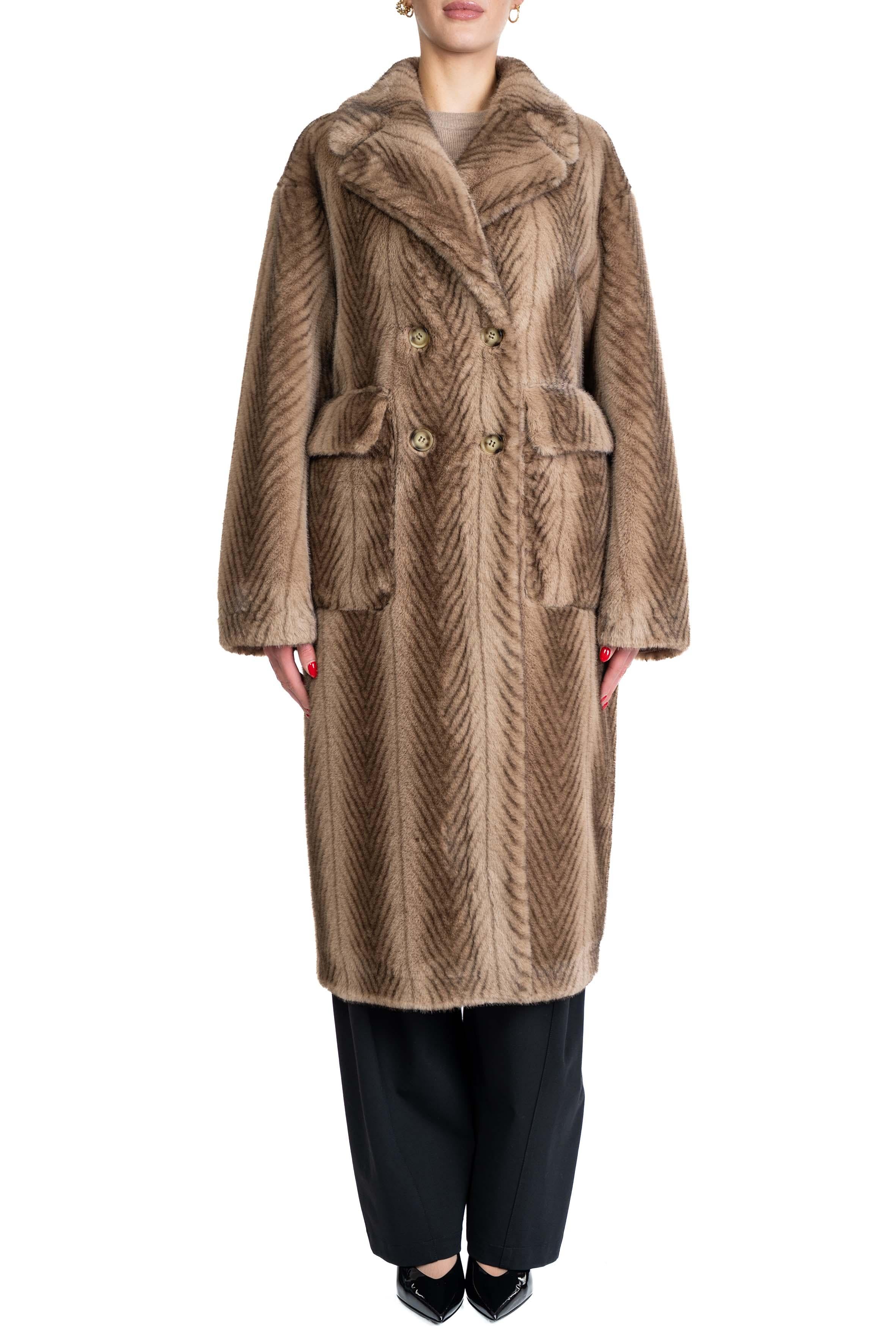 Cappotto marrone sfumato 8996 8996 HAZEL SWORD