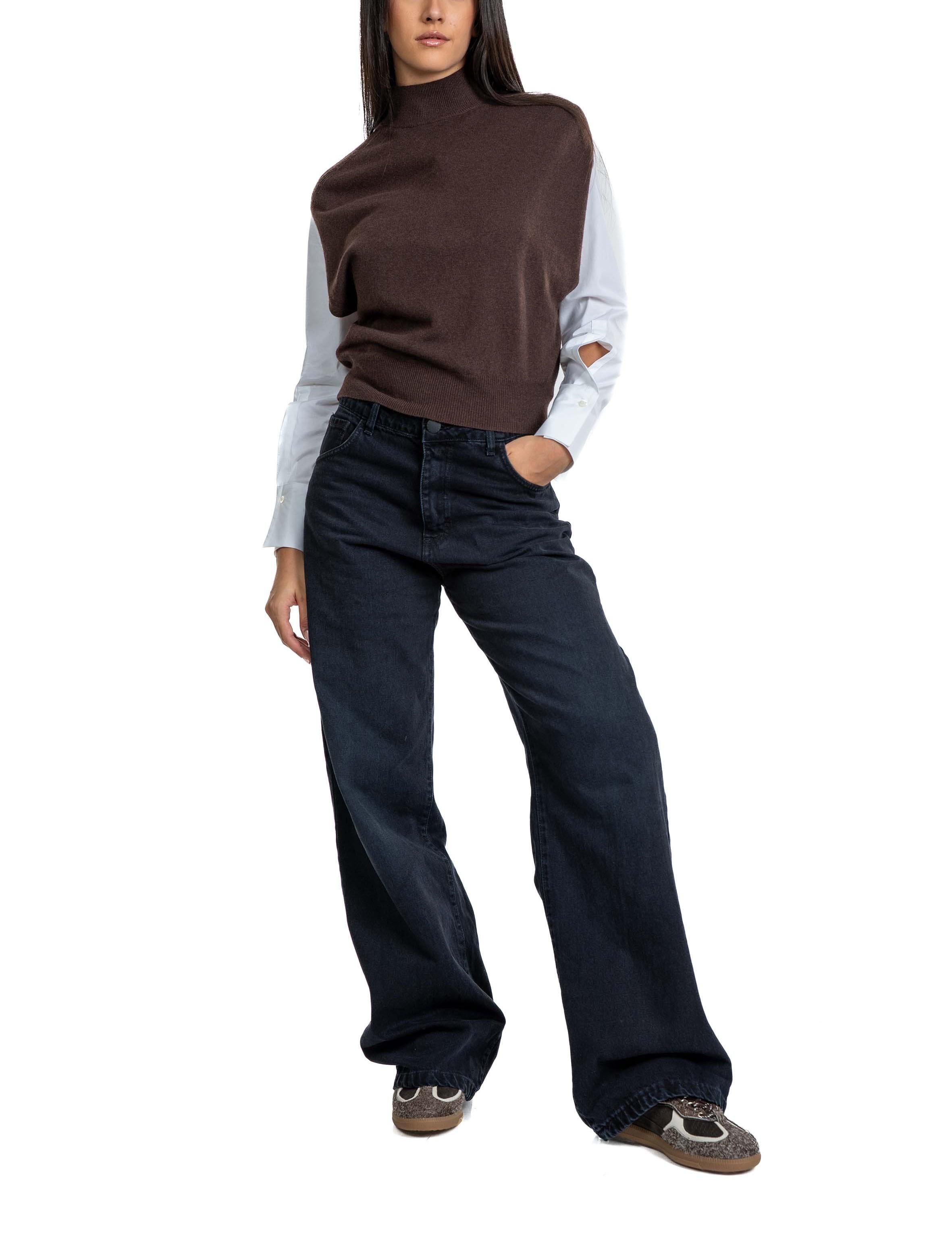 Gilet Verity marrone VERITY BROWN SEMICOUTURE