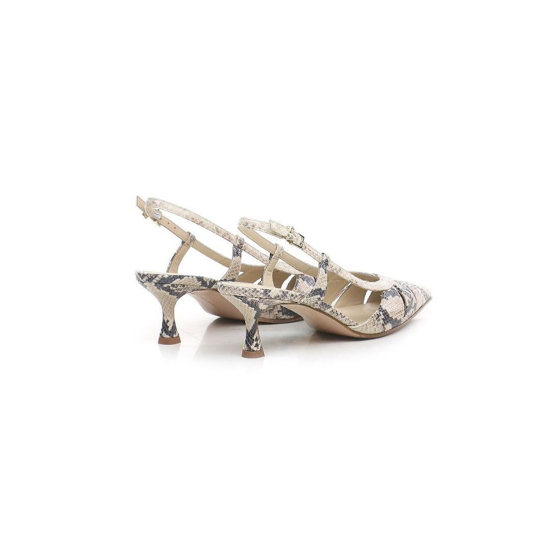 Slingback Edda6 pitone EDDA6 SABBIA SERGIO LEVANTESI