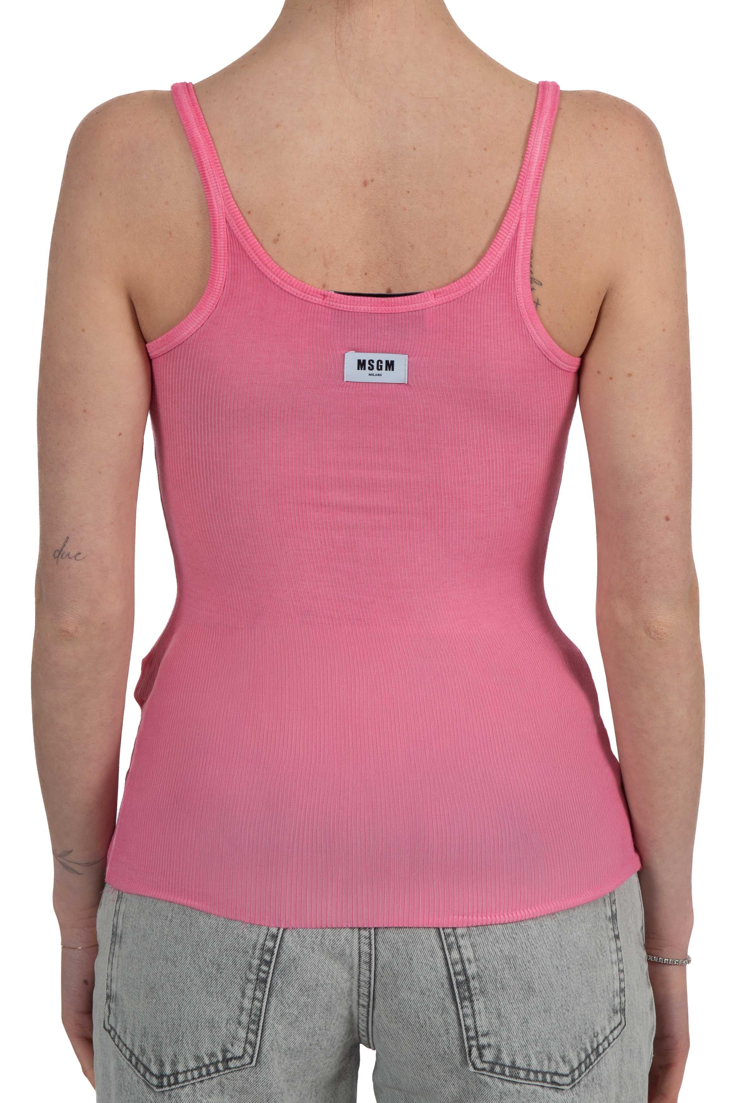 Canotta rosa MSGM 4041 MDT72N BRIGHT ROSE MSGM