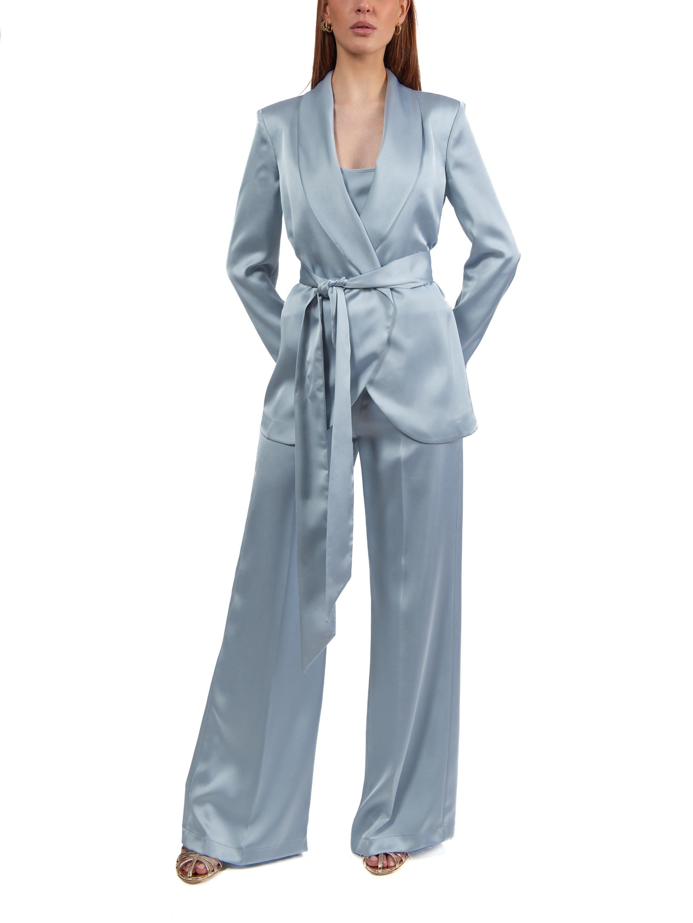 Giacca in raso con cintura 4531 2674 POLVERE ALICE MILLER