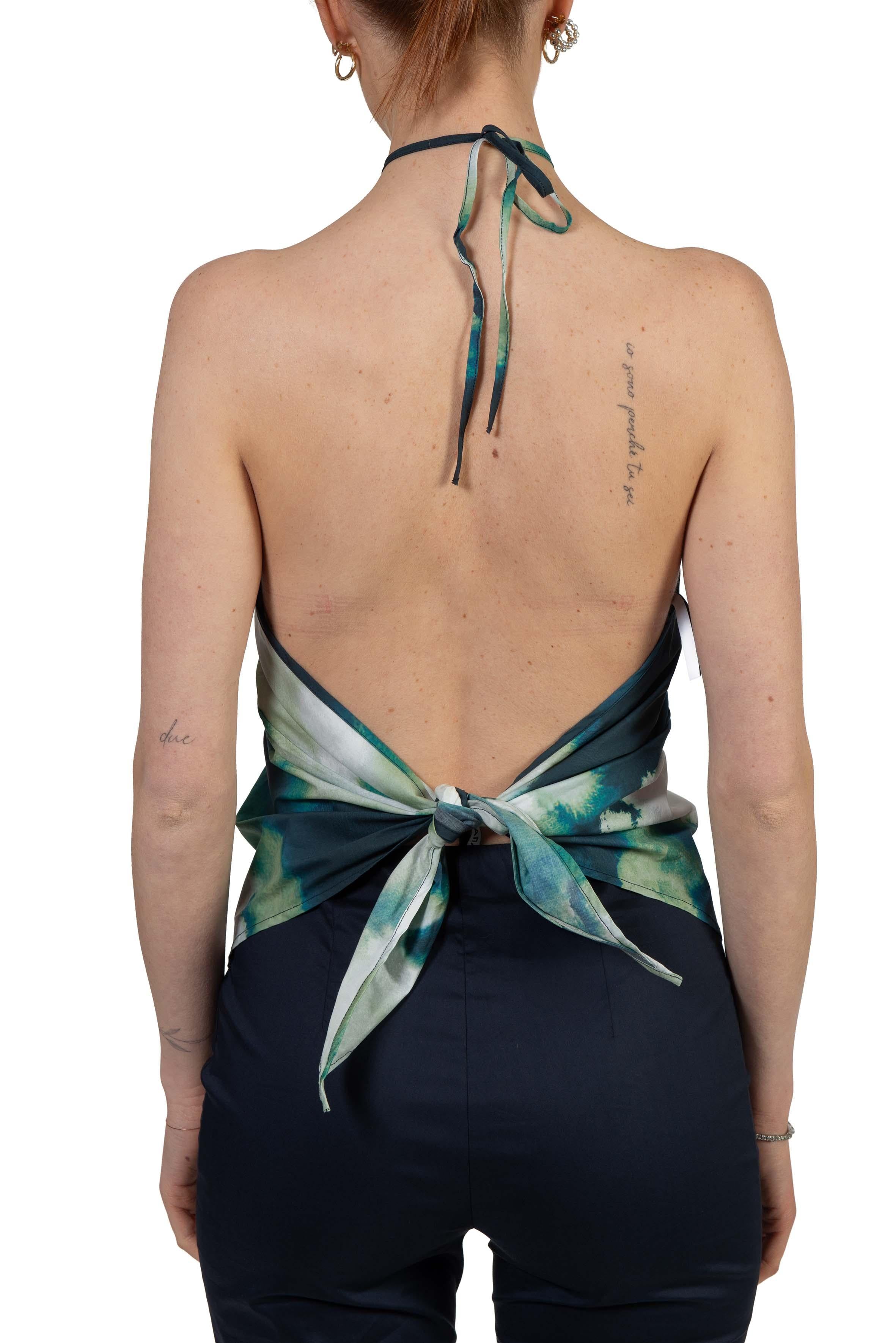 Top Leandra fantasia blu LEANDRA L6SU29 NOTTE LIVIANA CONTI