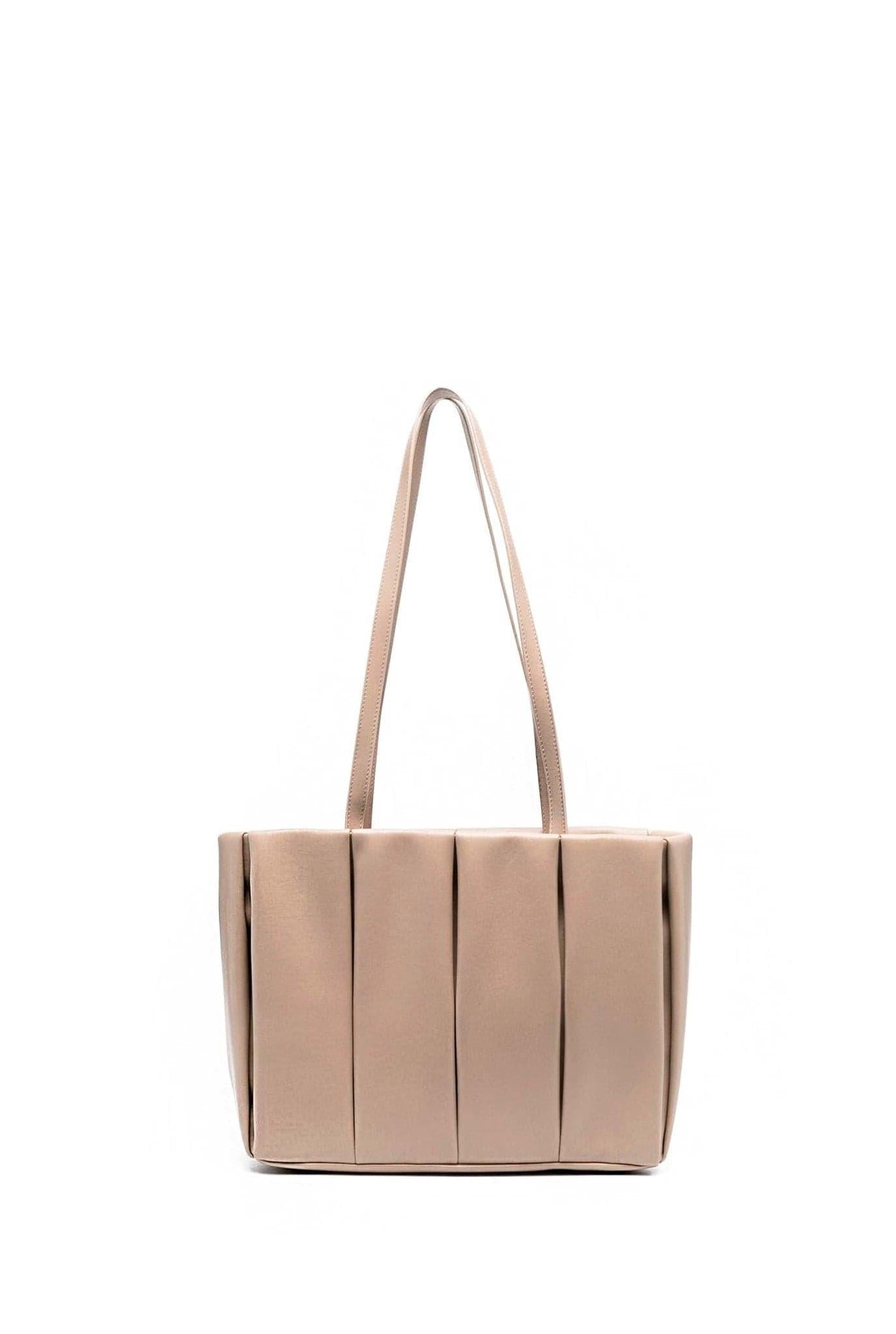 Borsa a spalla trapuntata taupe KORE VEGAN NAPPA T THEMOIRE'