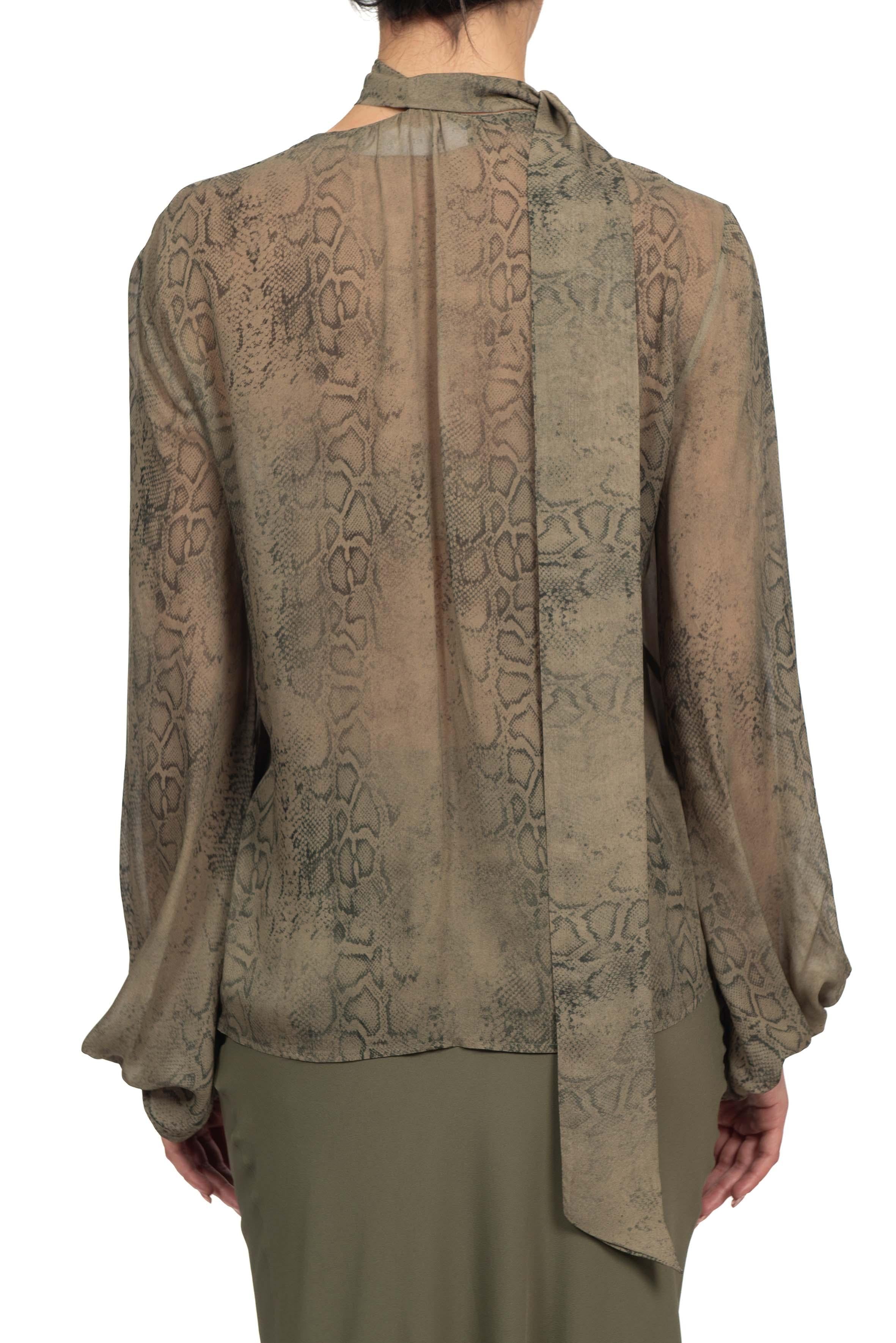 Blusa scollo a V stampa pitone 41118 41118 MILITY FEDERICA TOSI