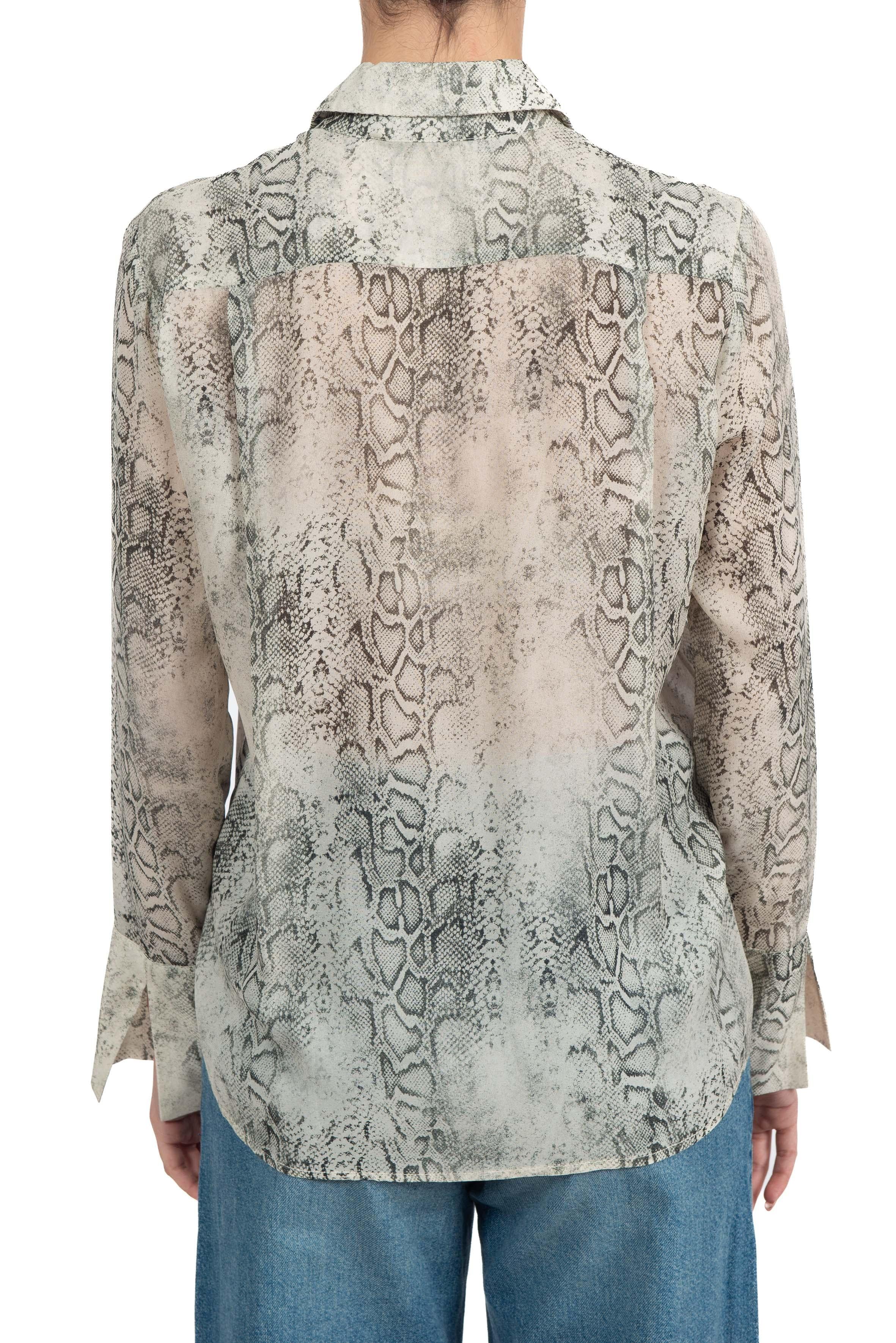 Camicia stampa pitone 41105 SABBIA 35 FEDERICA TOSI