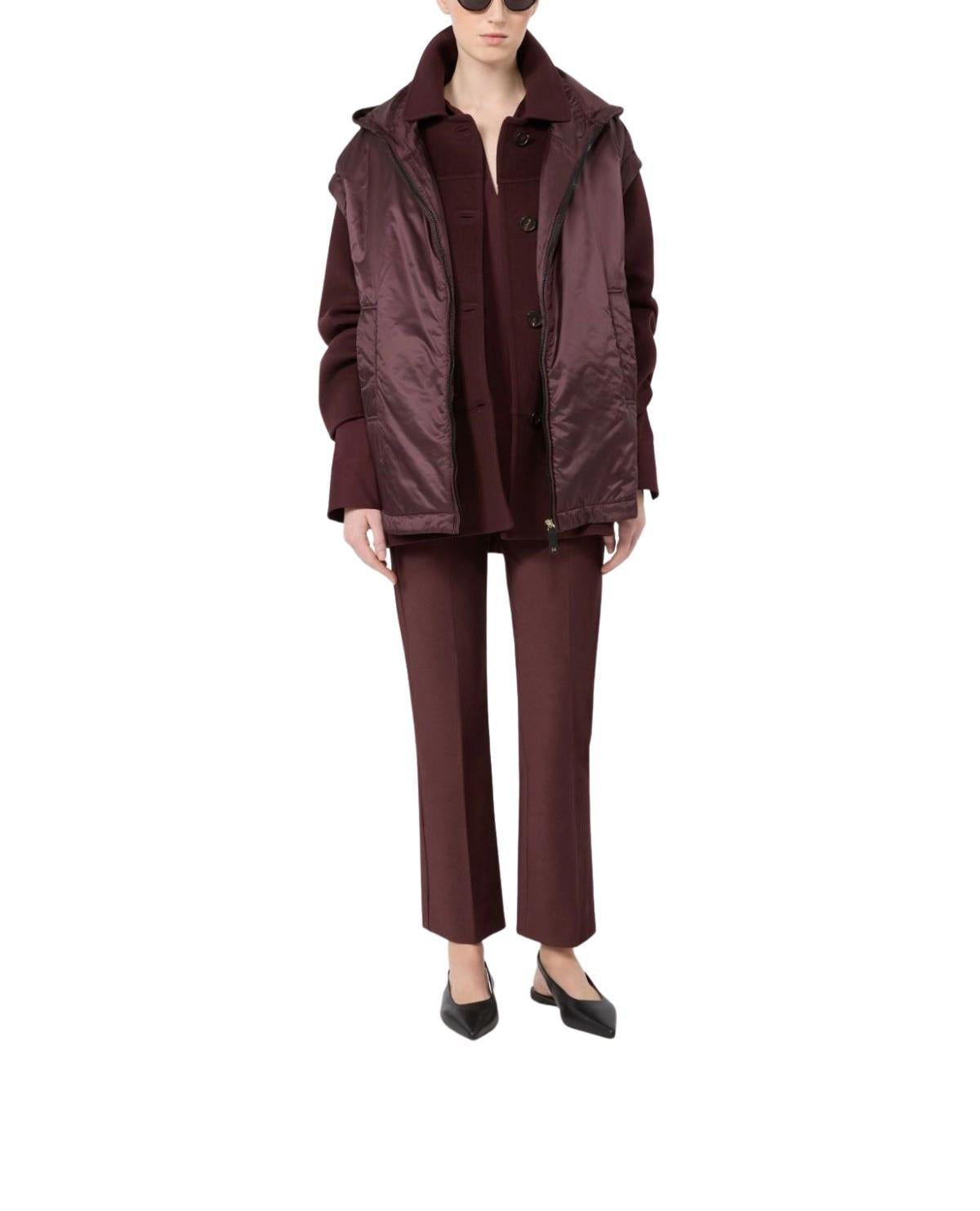Pantalone in misto cotone stretch bordeaux Umanita UMANITA 006 BORDO MAX MARA