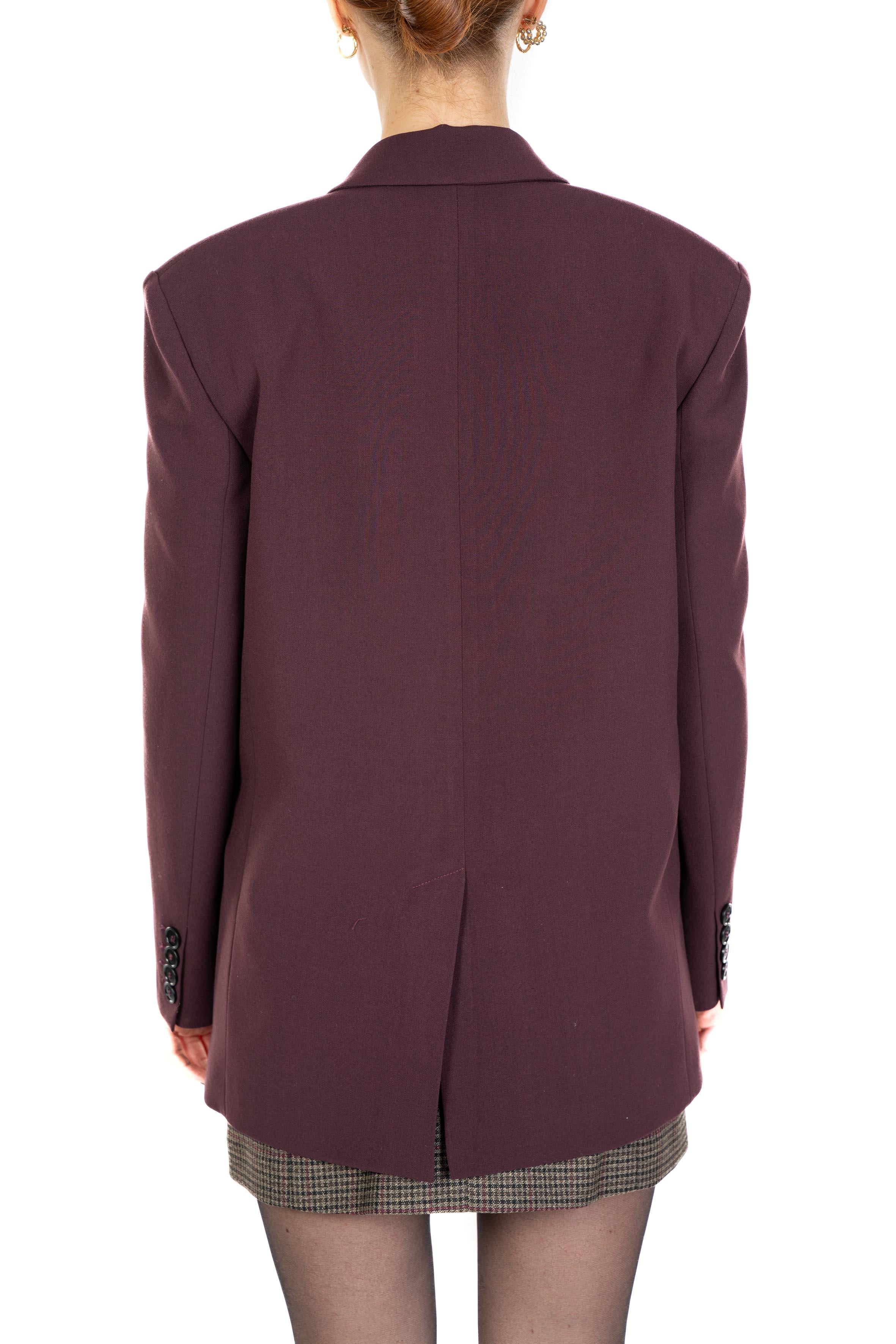 Giacca con cintura bordò 4111 2733 VINO ALICE MILLER