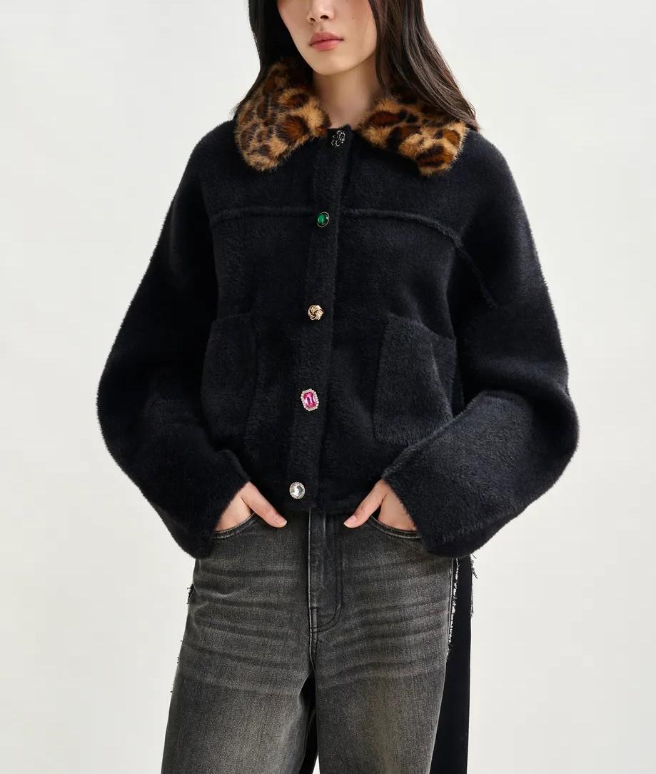 Giacca Intention INTENTION BLACK ESSENTIEL ANTWERP