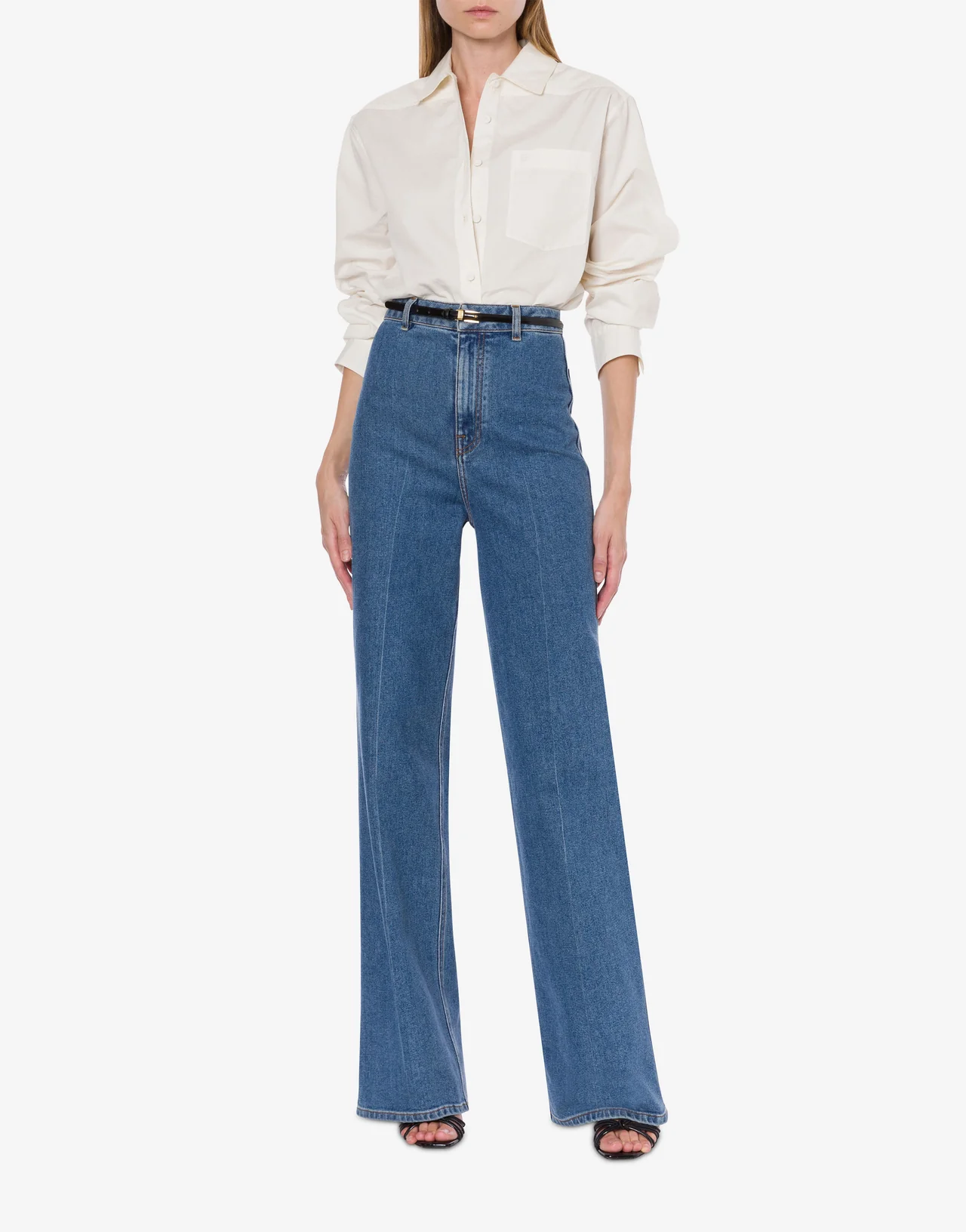 jeans palazzo in denim confort 0304 0731 0309 blu PHILOSOPHY