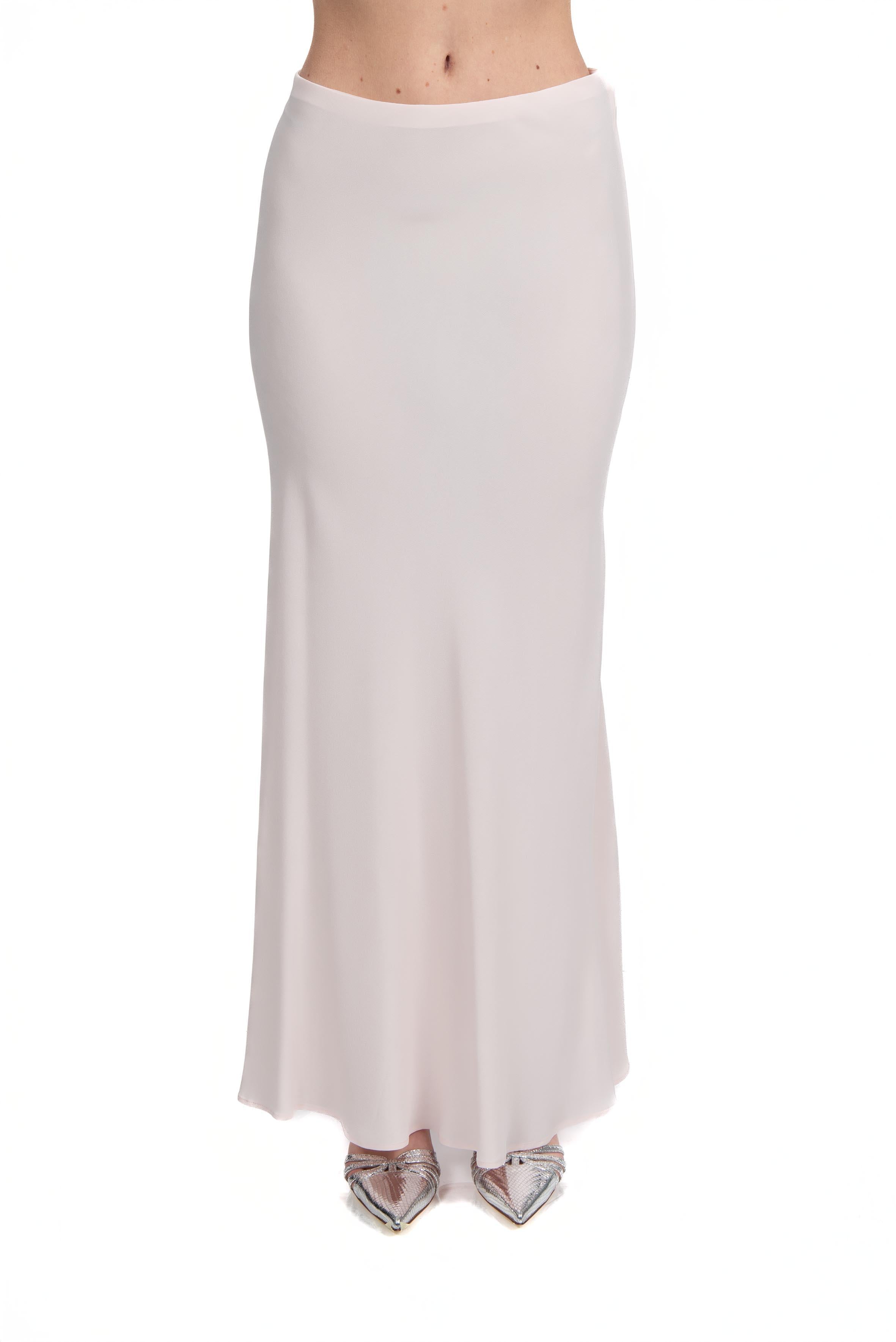 Gonna lunga crepe de chine. 40702 ROSA FEDERICA TOSI