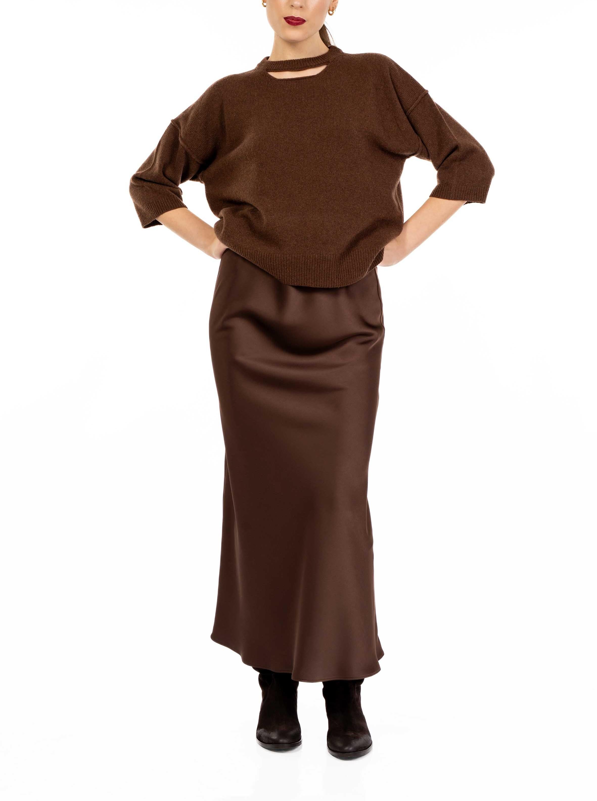 Maglia over cuciture a vista 32000 351 MORO FEDERICA TOSI